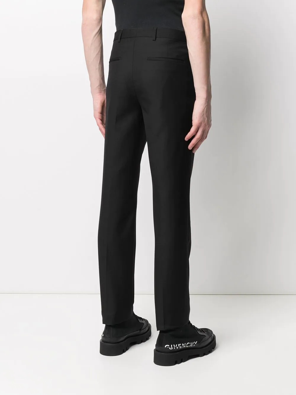 straight-leg tailored trousers - 4