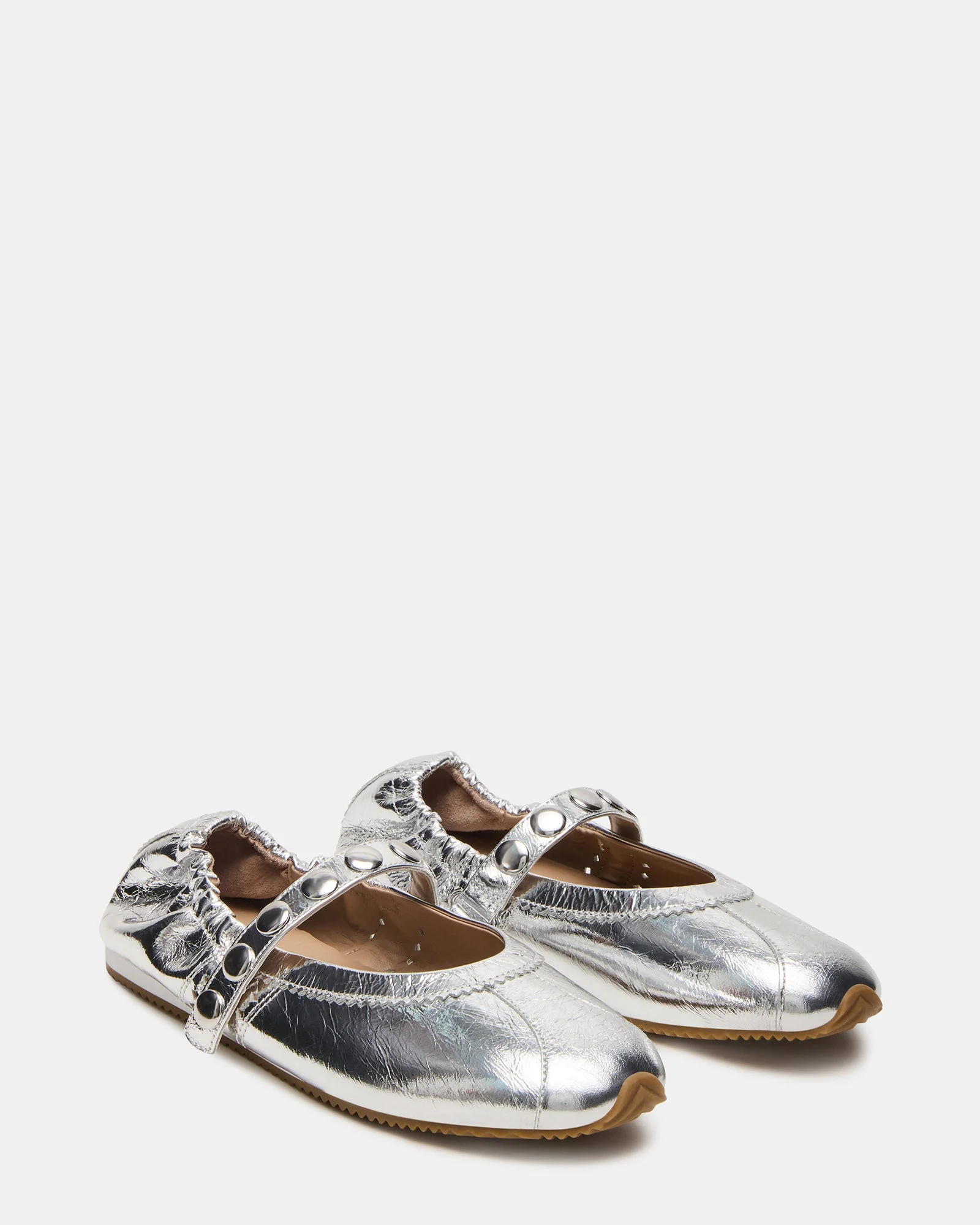 ANAYA SILVER LEATHER STUDS - 1
