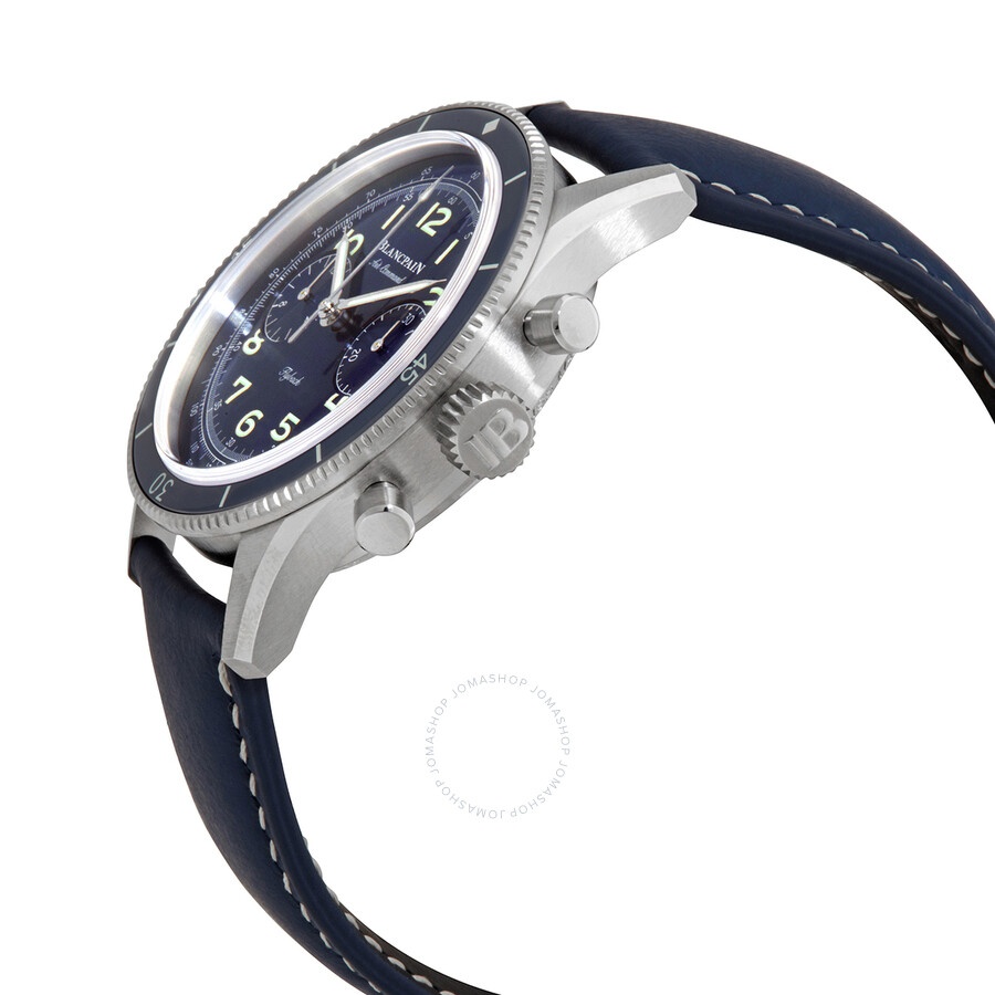 Blancpain Air Command Chronograph Automatic Blue Dial Men's Watch AC02 12B40 63B - 2