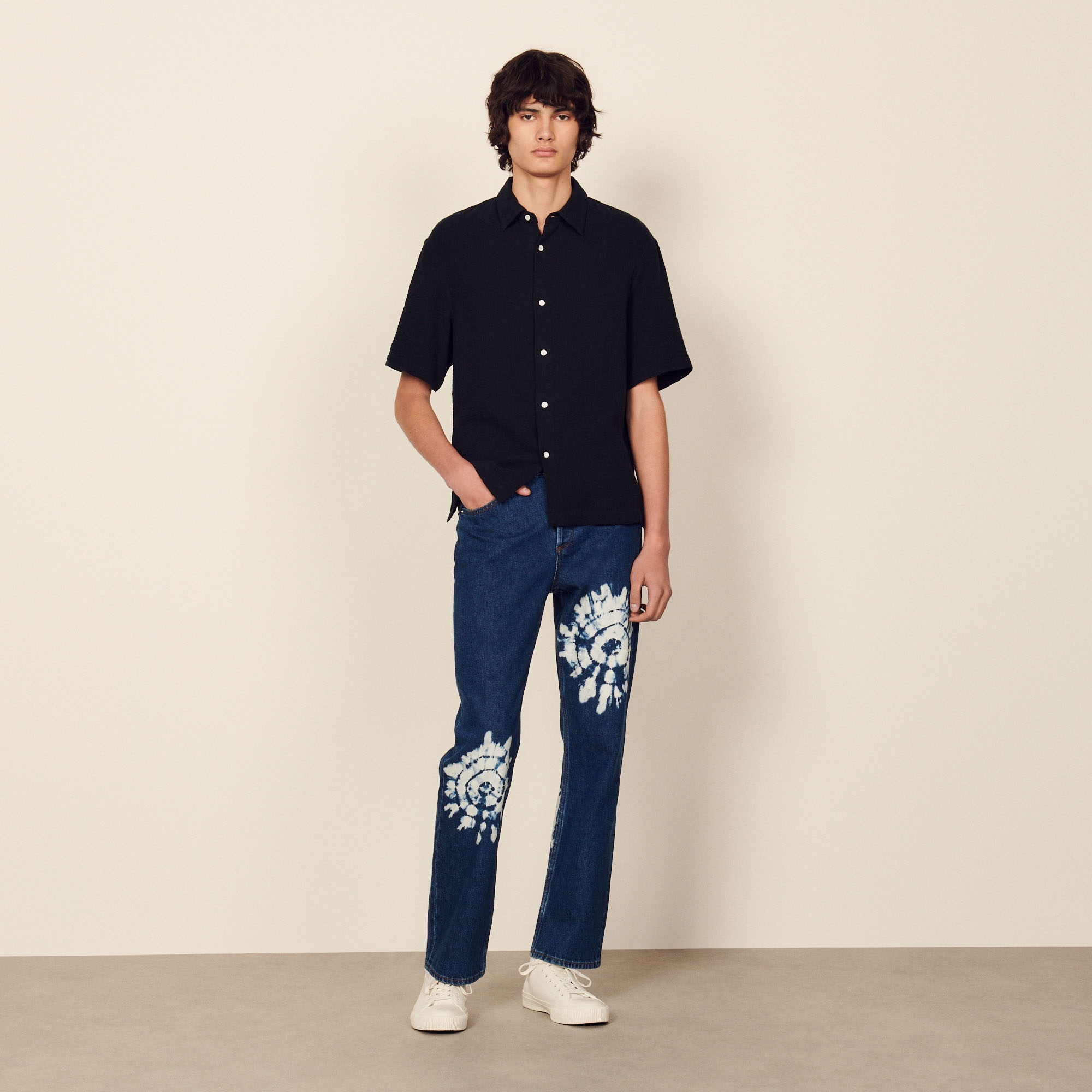 Honeycomb cotton shirt - 7