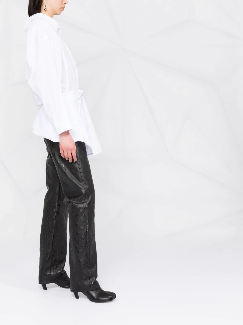 knotted-front shirt - 8