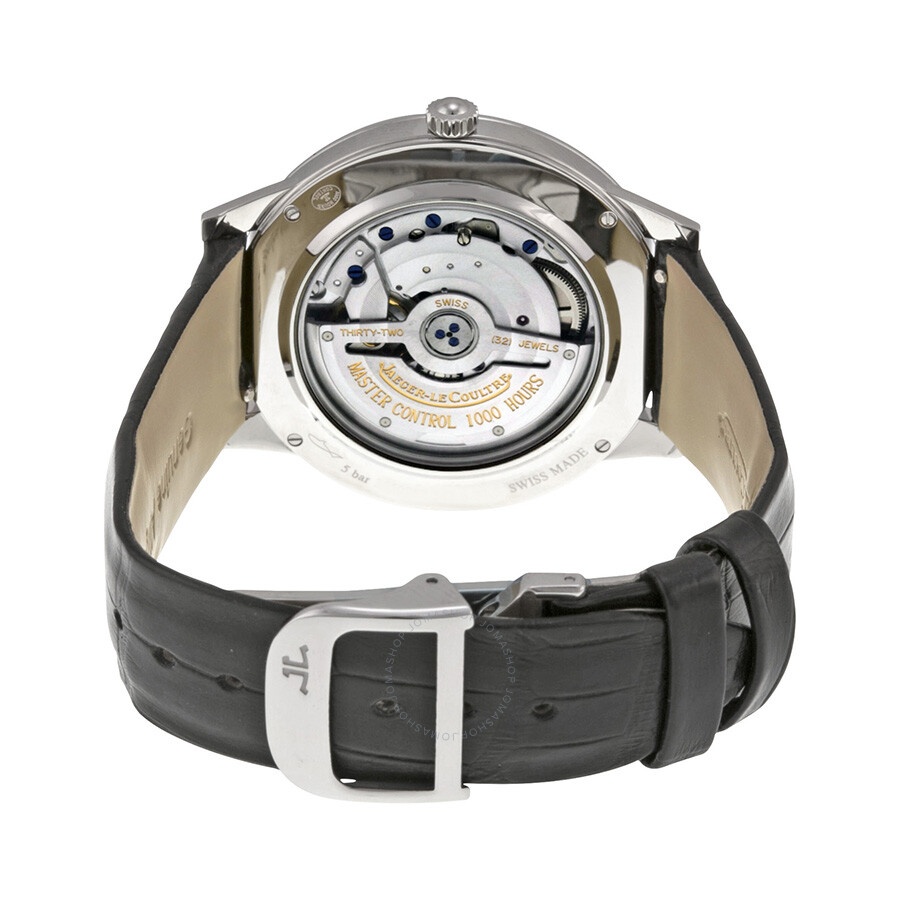 Jaeger LeCoultre Rendez-Vous Date Mother of Pearl Dial Black Leather Men's Watch Q3548490 - 3