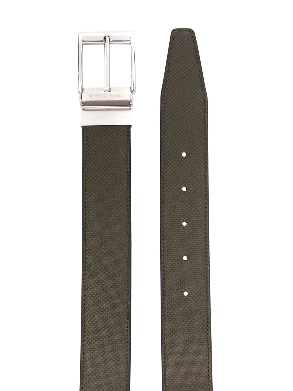 reversible textured leather belt - 2