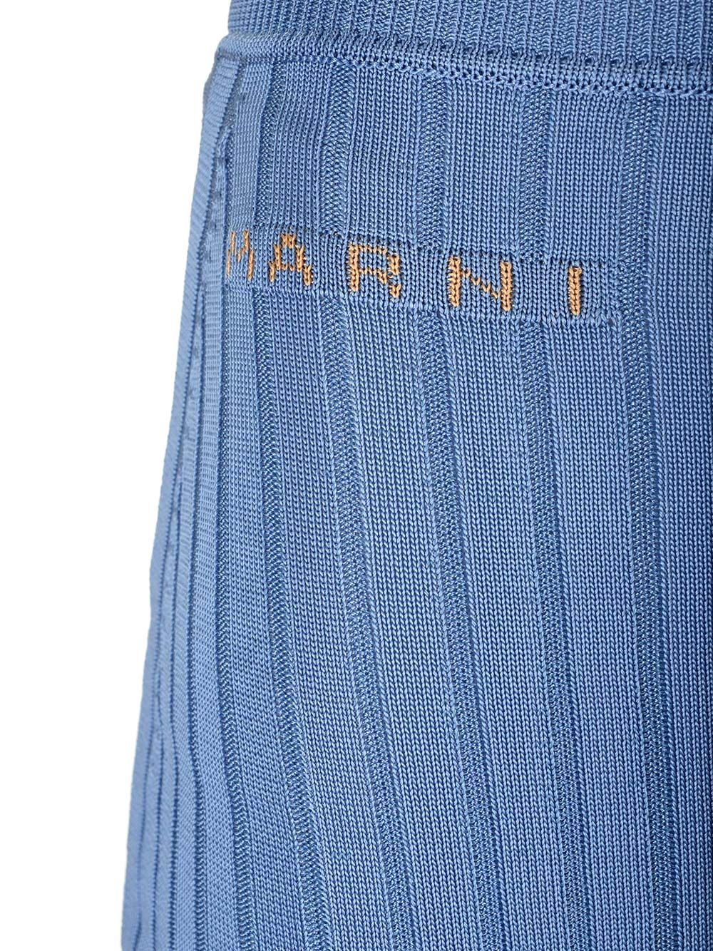 Long Celestial Ribbed Skirt Skirts Blue - 8