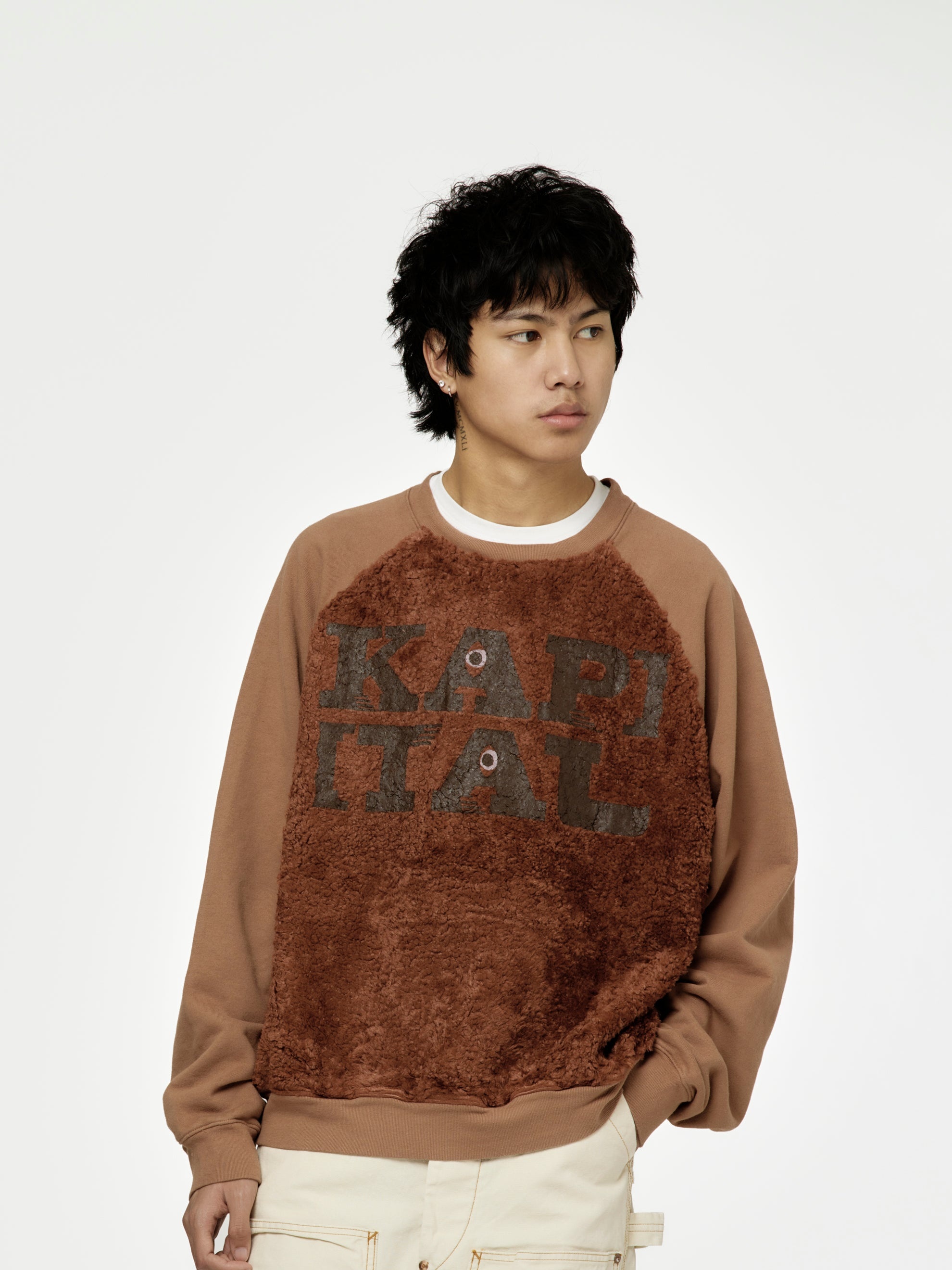30/-SWTXFUR GRIZZLY SWT (SPEAKEASY KAPITAL) (LIGHT BROWN) - 1