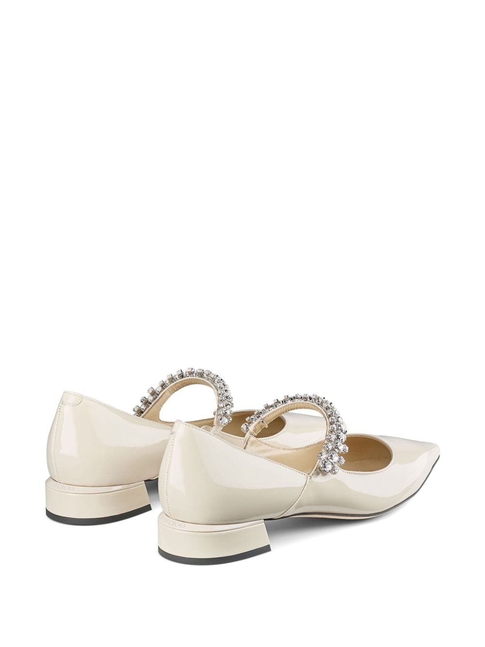 Bing crystal-strap ballerina shoes - 3