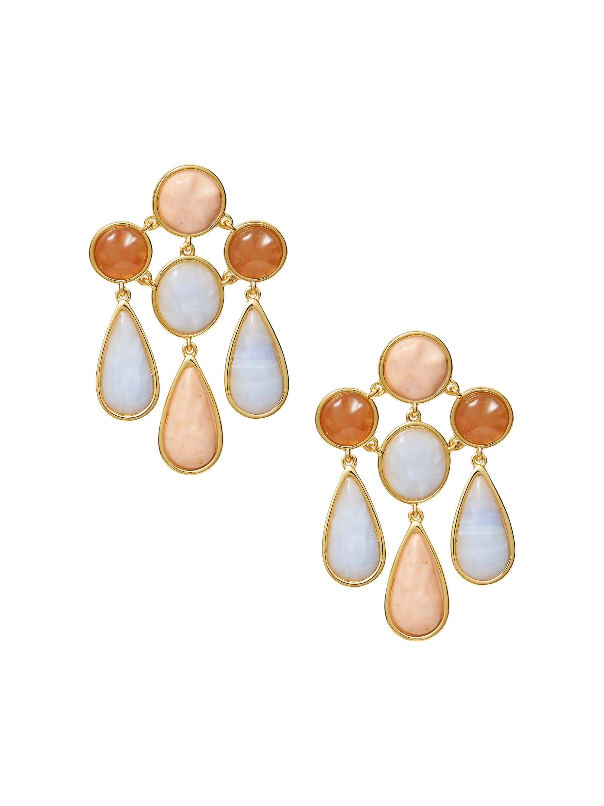 Women's Reflection 14K-Gold-Plated & Resin Chandelier Earrings - Twilight - 1