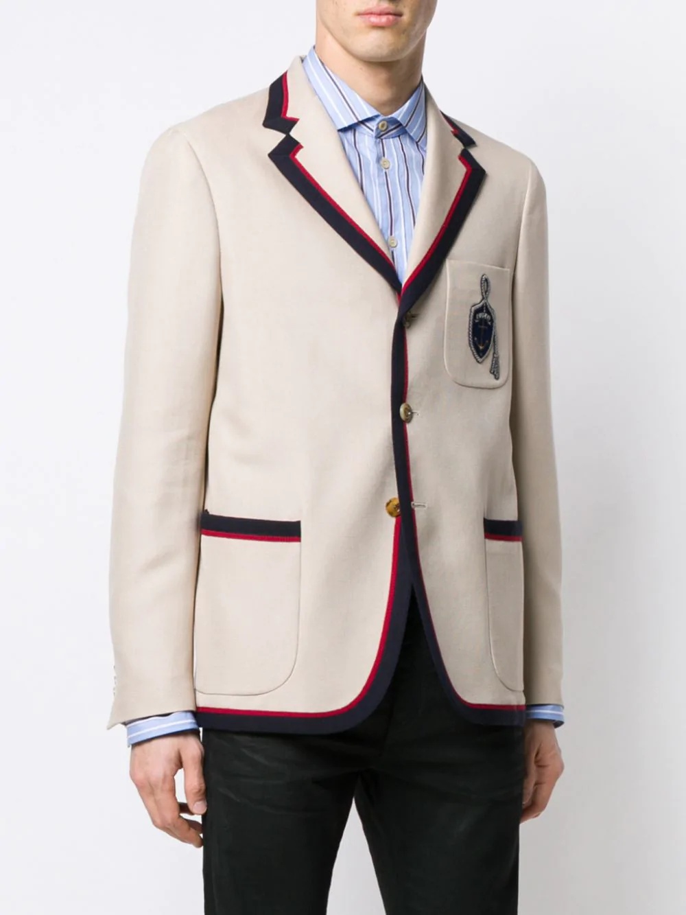 anchor crest blazer - 3