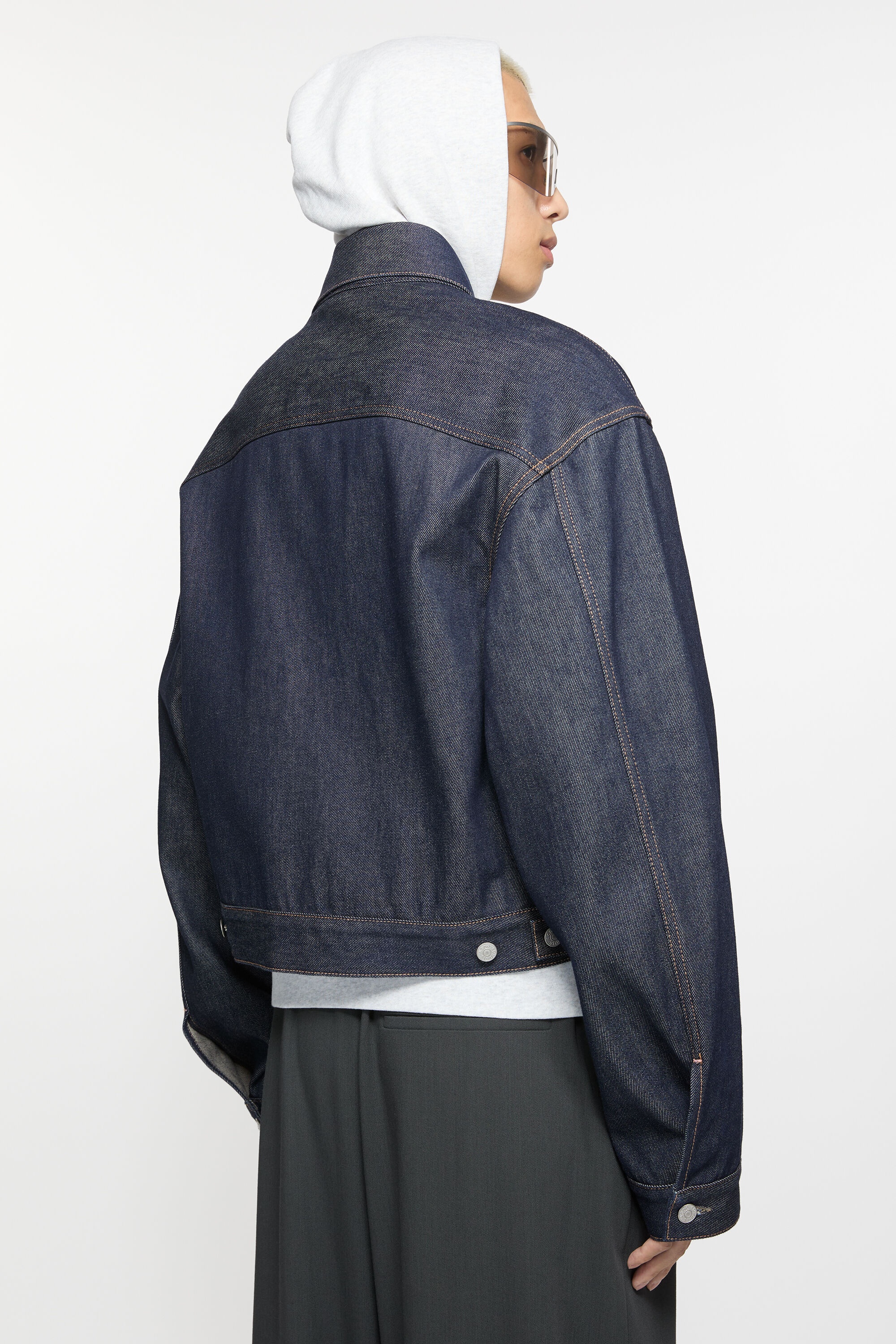 Acne Studios::ダウンジャケット:48[RESALE] Acne Studios Denim jacket - Boxy fit - Indigo blue | REVERSIBLE