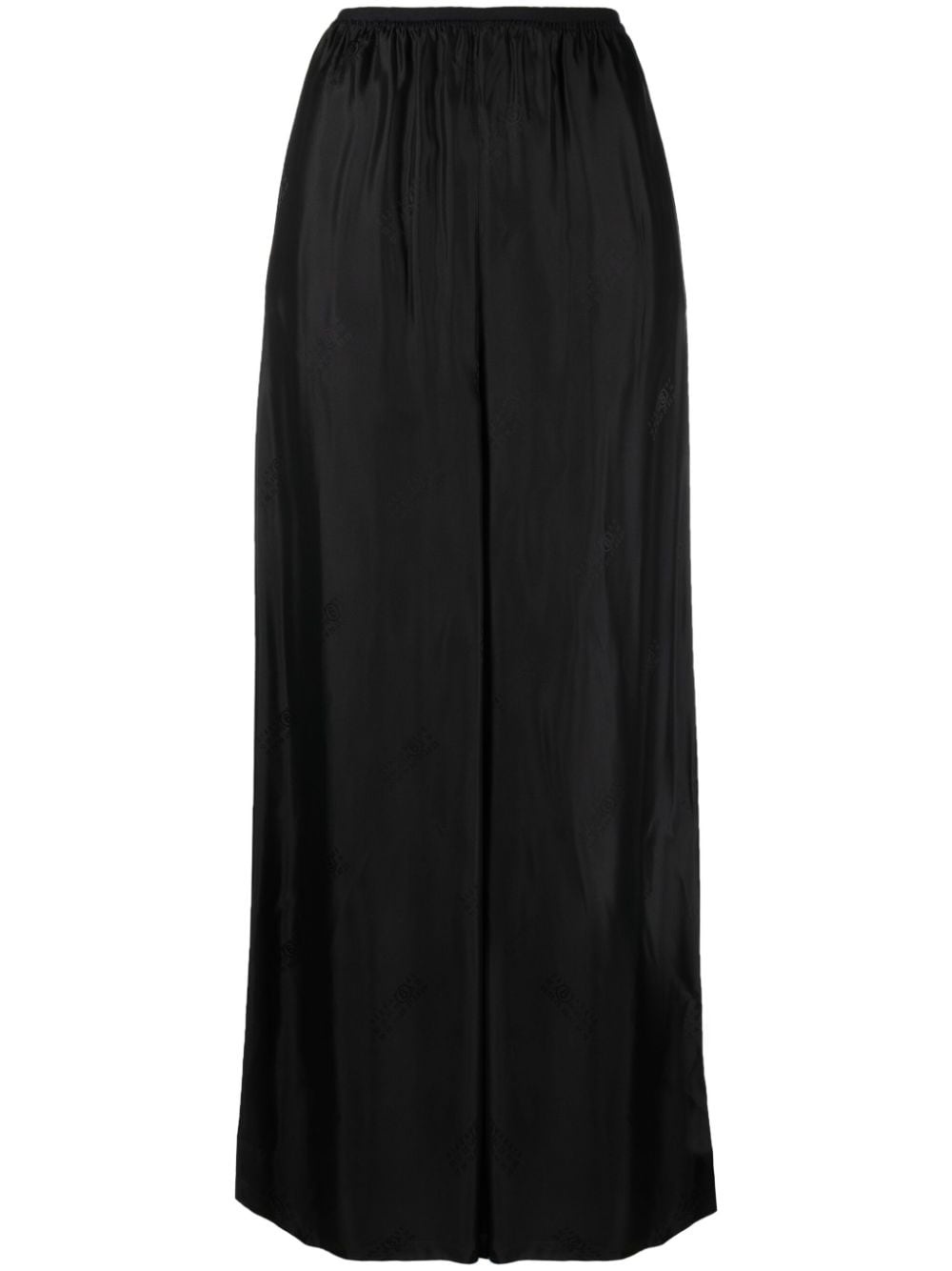 satin high-waist wide-leg trousers - 1