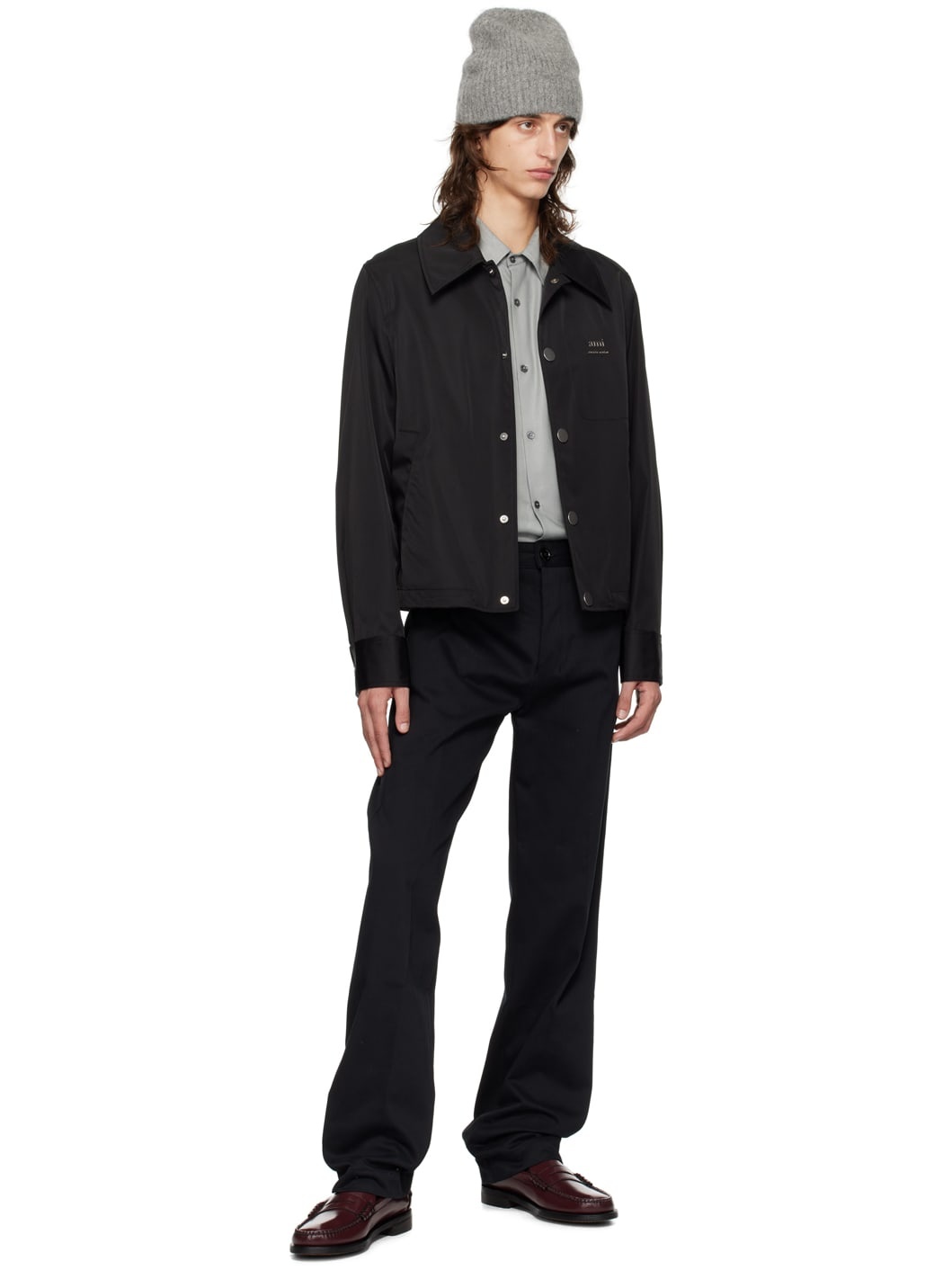 Black Straight Trousers - 4