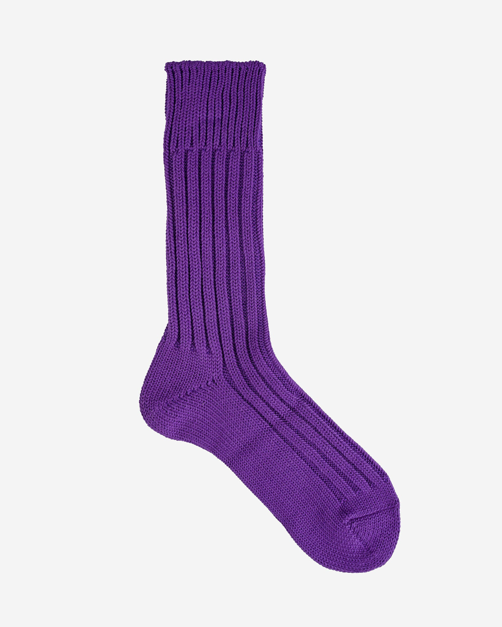 DEC-CAS-PUR Decka Cased Heavyweight Plain Socks - Purple - 3