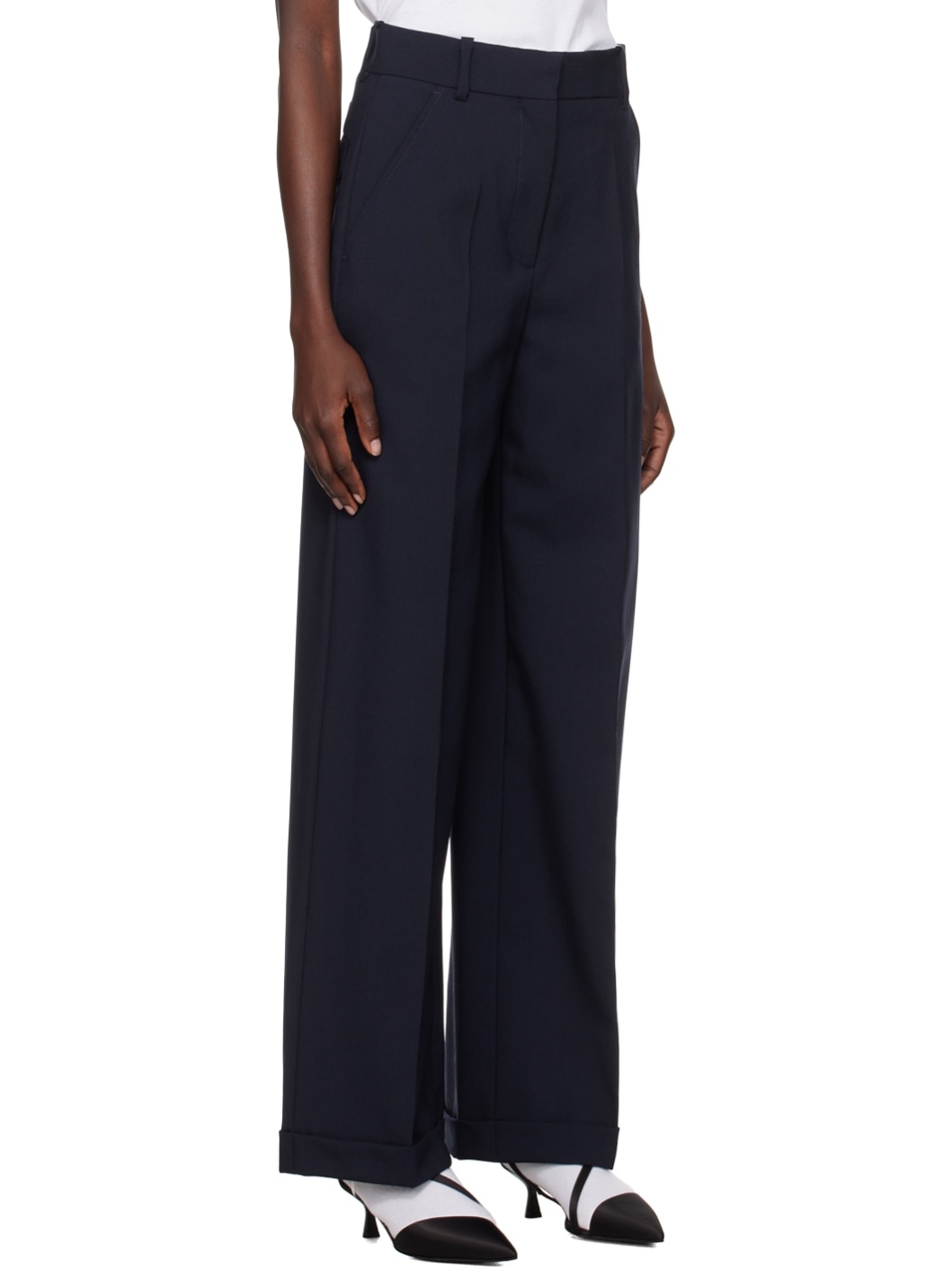 Navy Kenzo Paris Tailored Trousers - 2