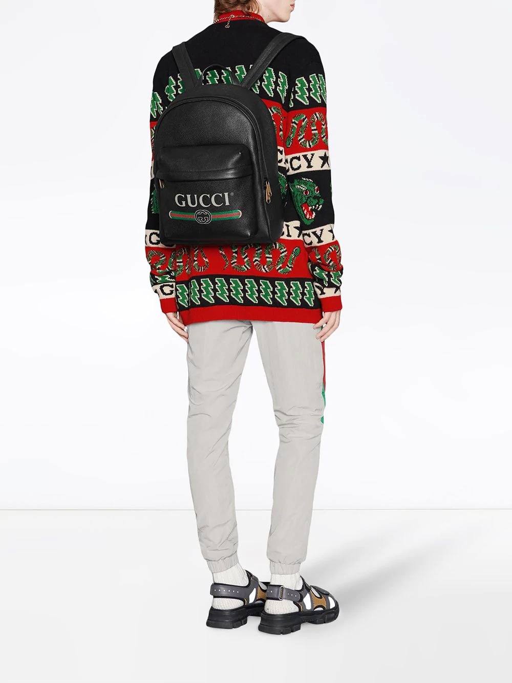 Gucci Print leather backpack - 2