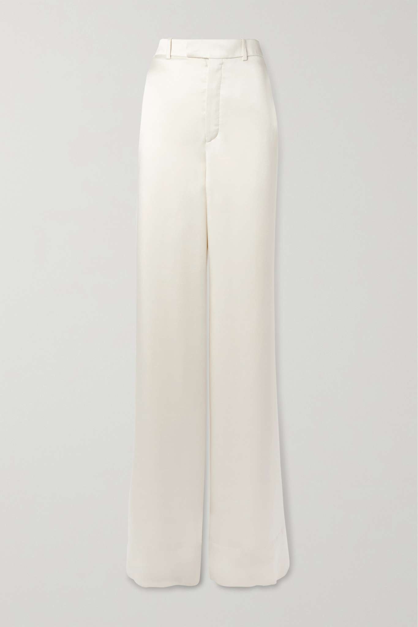 パンツ Saint Laurent Crepe Envers Satin Wide-Leg Pants SAINT LAURENT Satin wide-leg pants | NET-A-PORTER