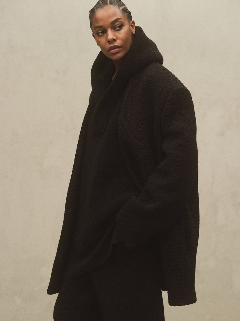 Fear of God Merino Boucle Polo Hoodie outlook