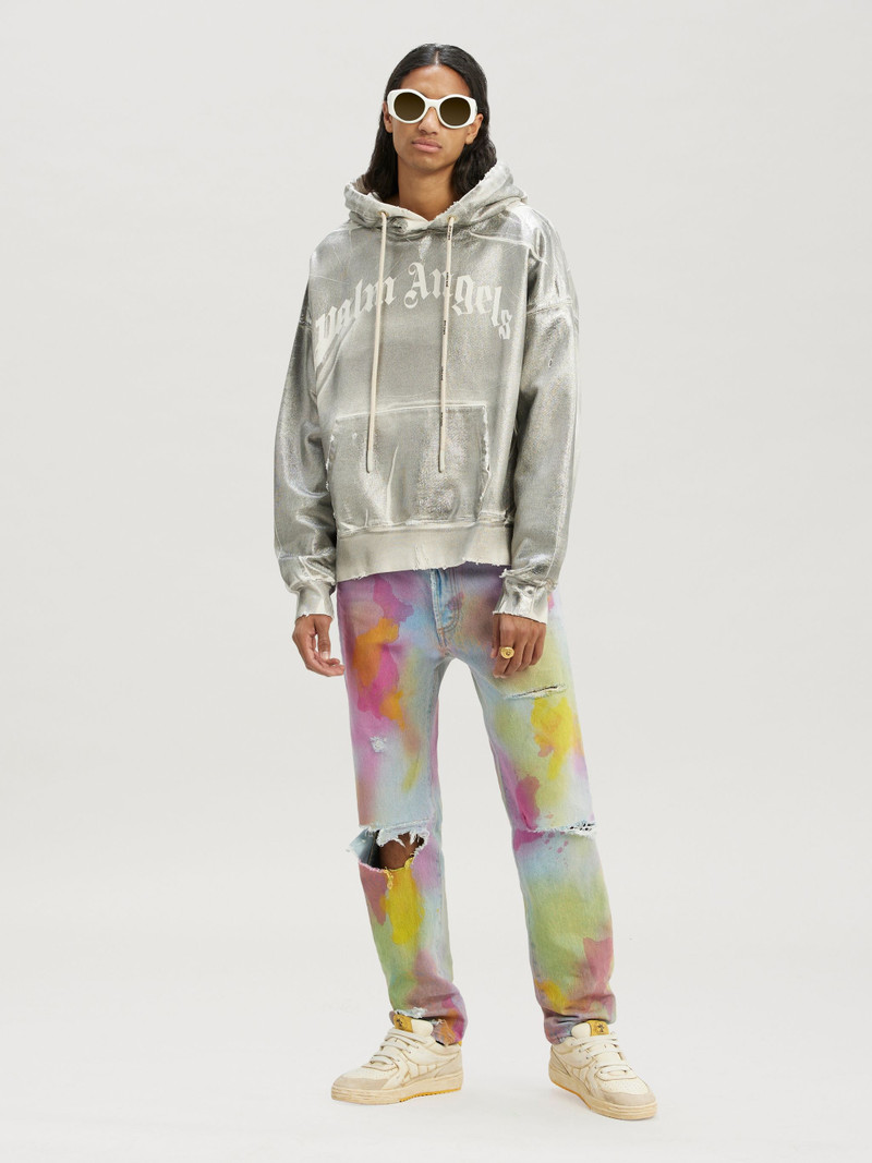 Palm Angels Metallic Hoodie outlook