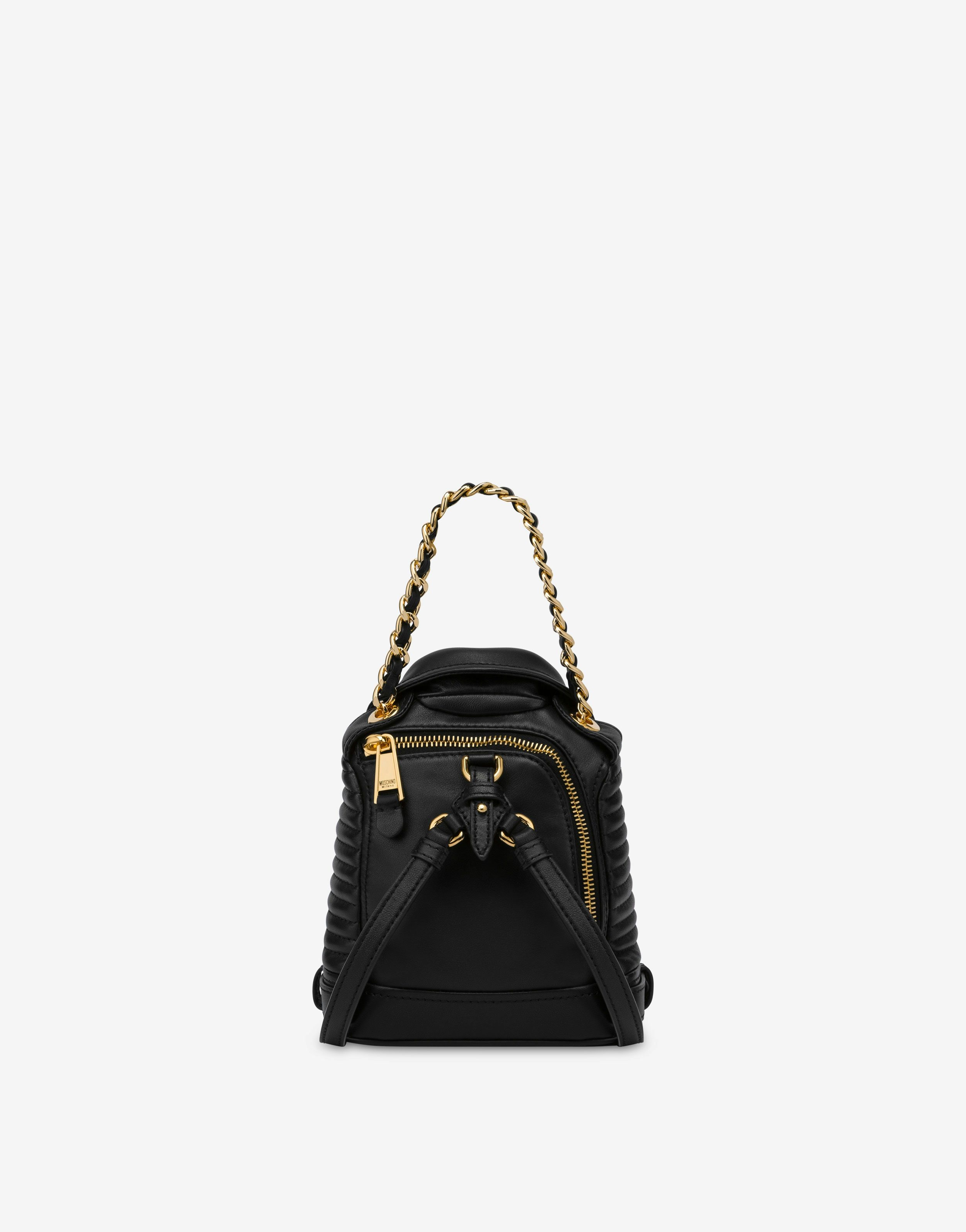 MINI NAPPA LEATHER BIKER BACKPACK - 2