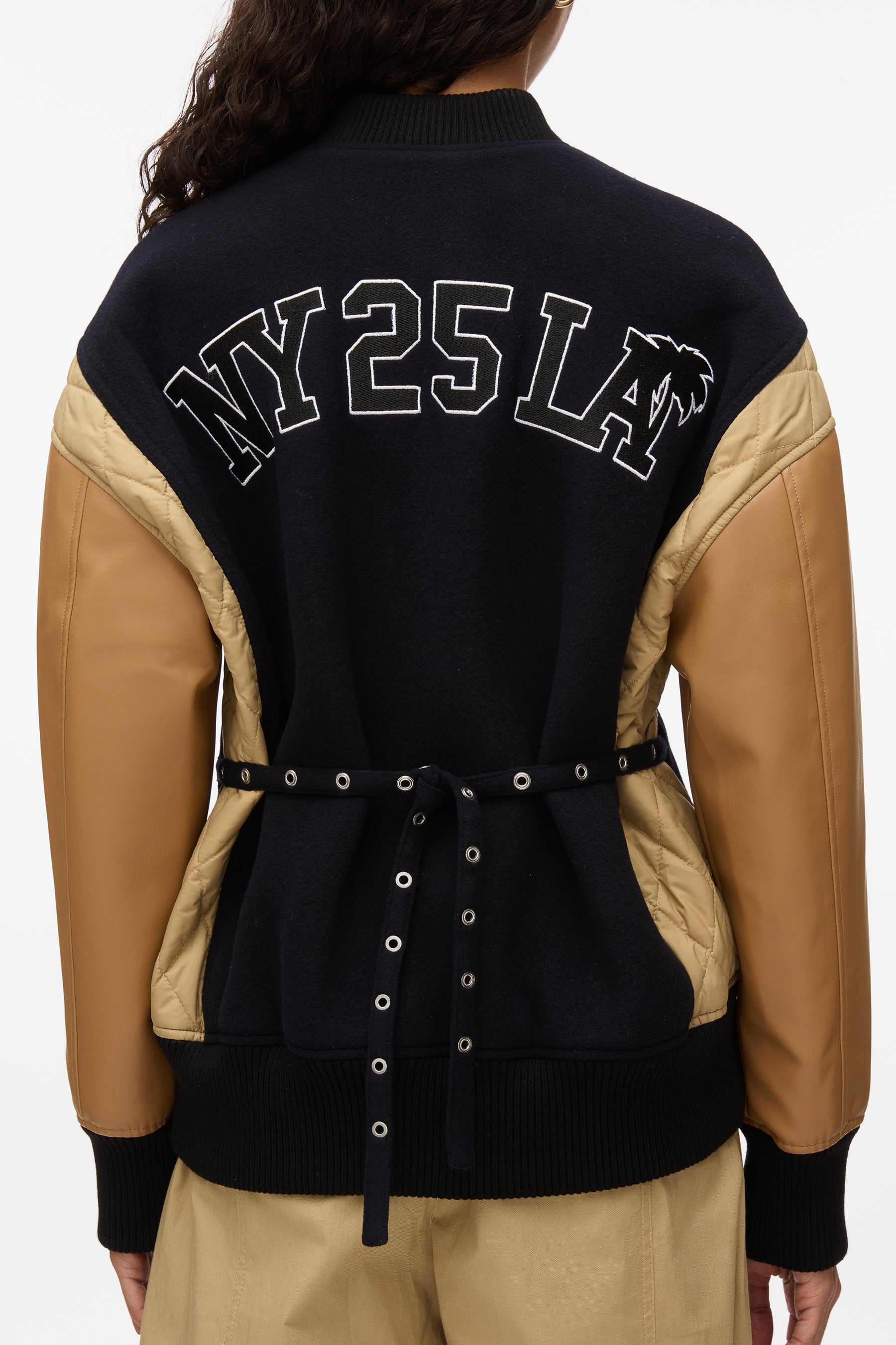 3.1 x Shopbop Boxy Varsity Jacket W Ties - 9