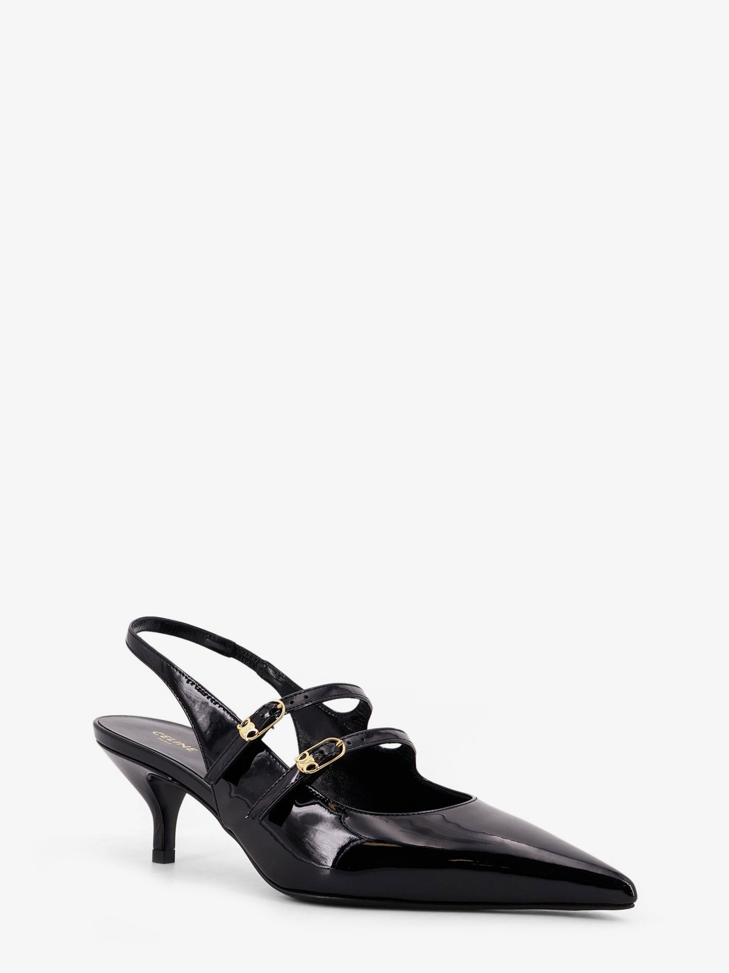 Celine Celine Judy Patent Leather Slingback Pumps - 2