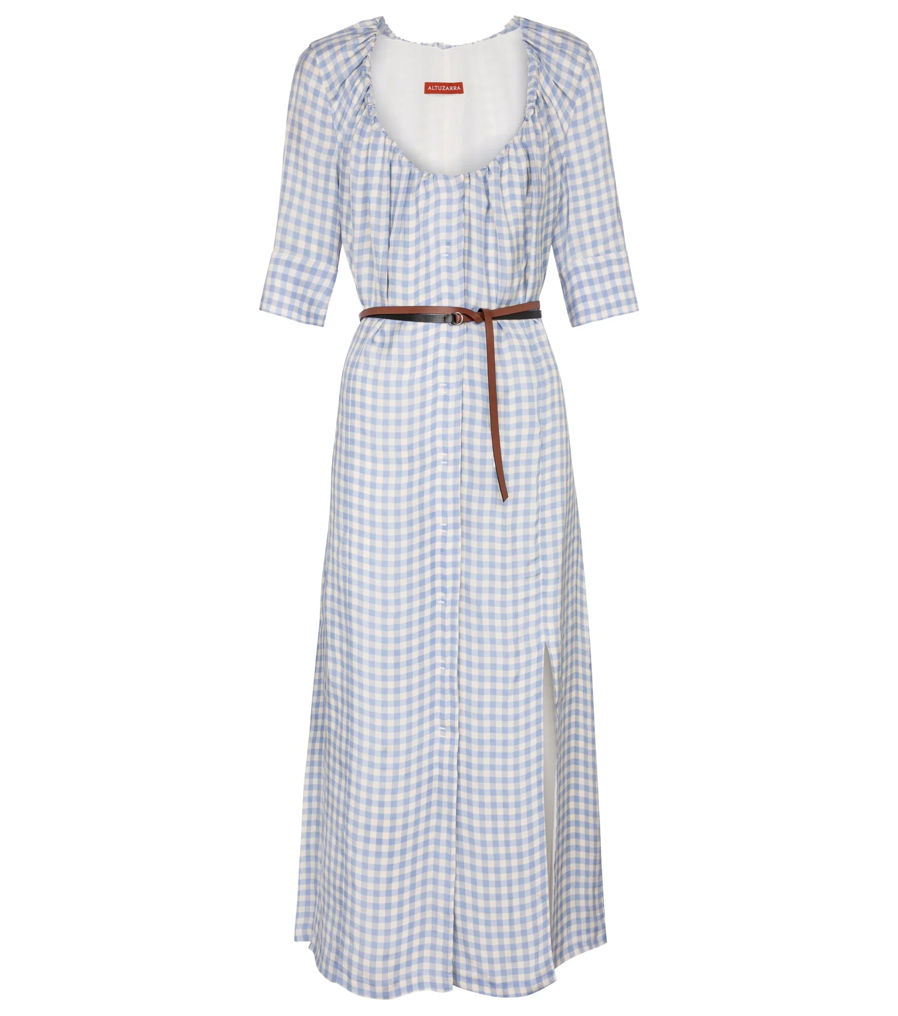 Giselda gingham midi dress - 1