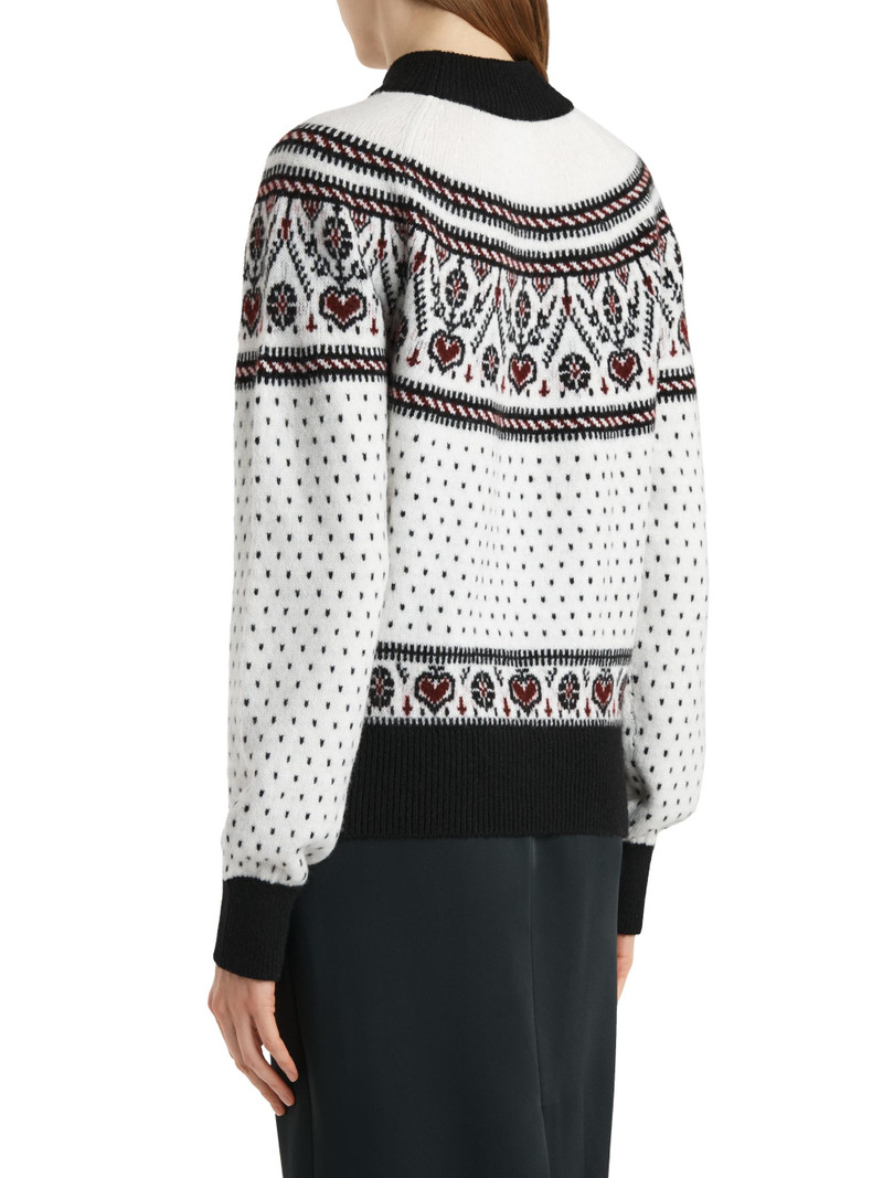 Women's Guy Cashmere Fair Isle-Style Sweater - Ivory Red Multi 5