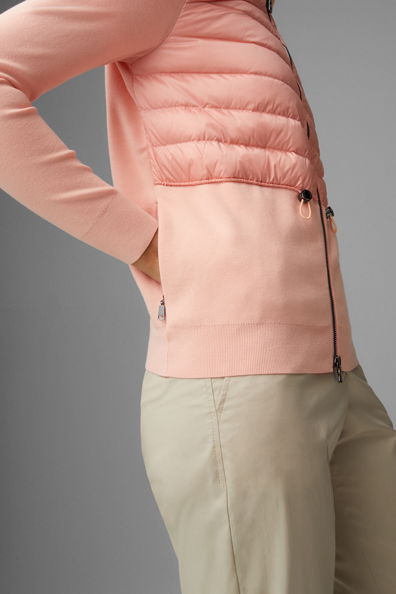 Anja Hybrid knit jacket in Pink - 6