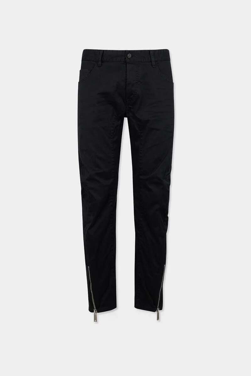 ZIPPED BIKER PANT - 1