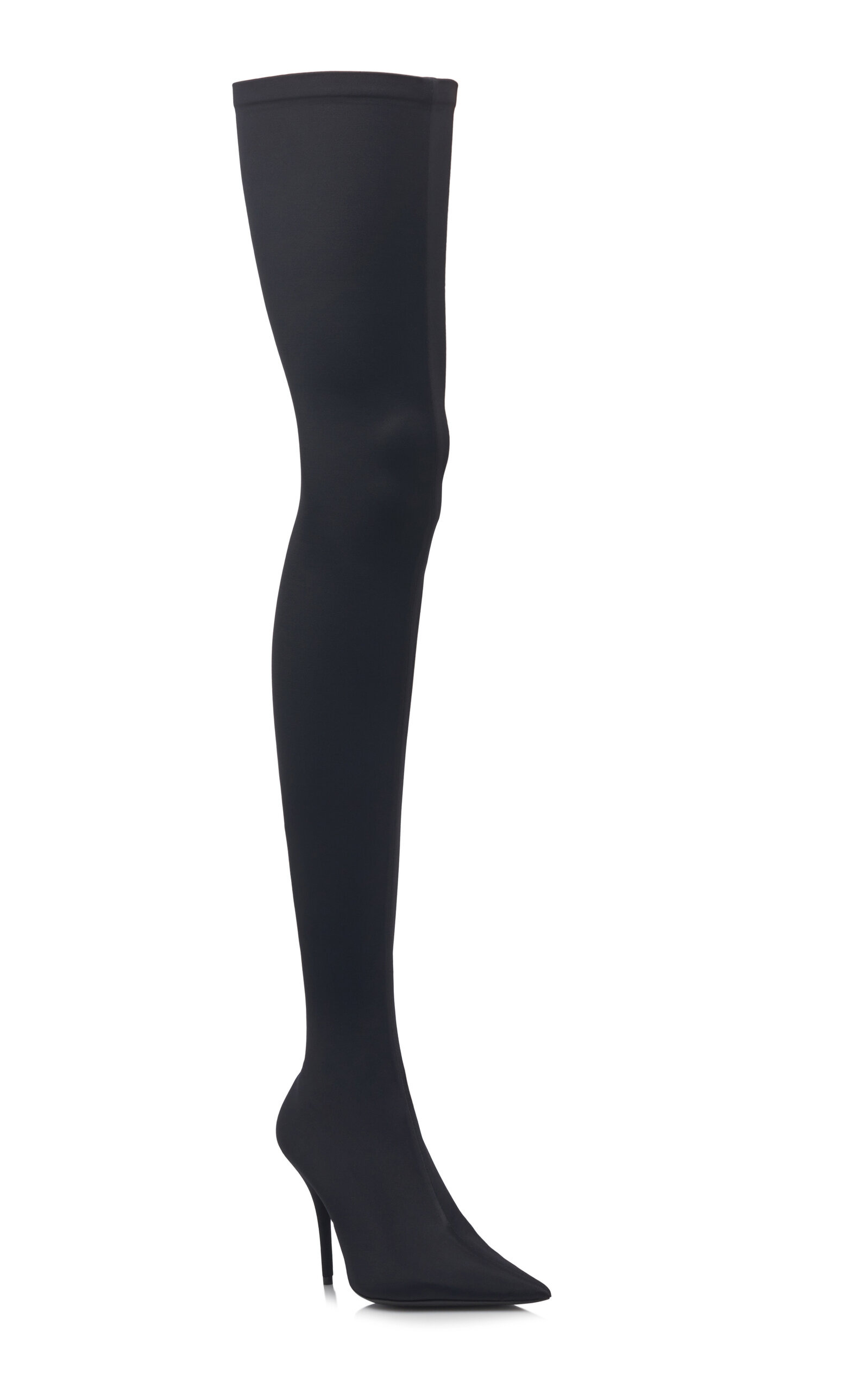 Knife Jersey Over-The-Knee Pumps black - 9