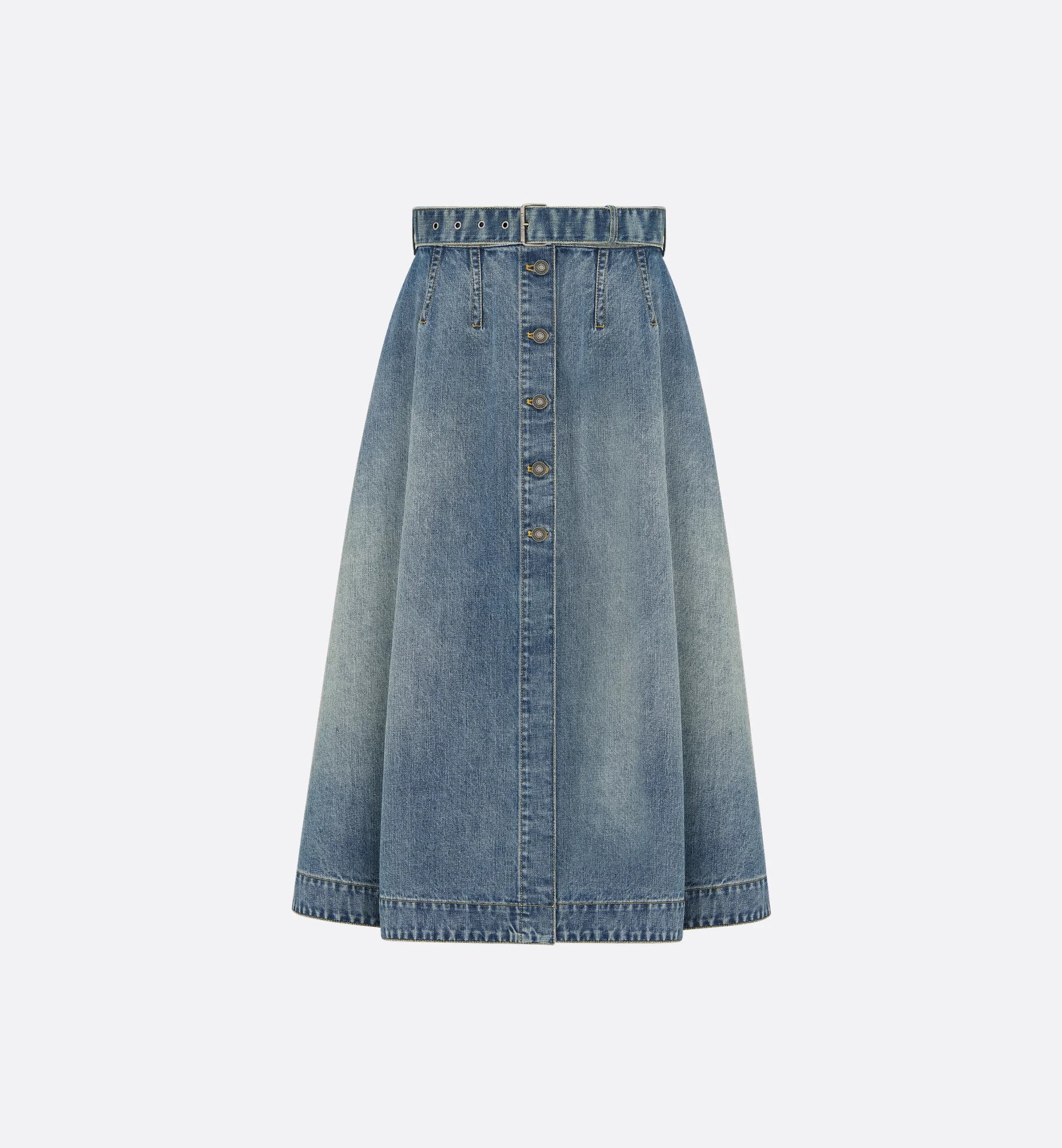 Mid-Length Flared Skirt - 1