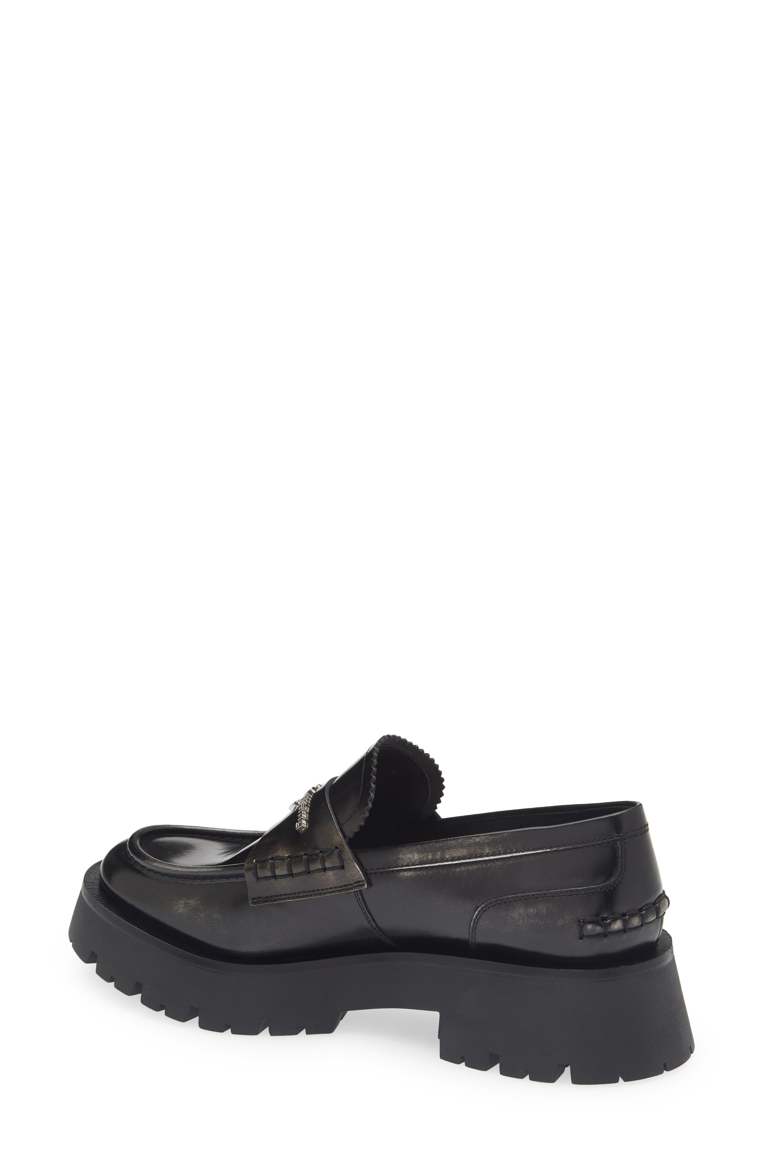 Alexander Wang Carter Lug Sole Loafer in Black/Grey at Nordstrom - 2