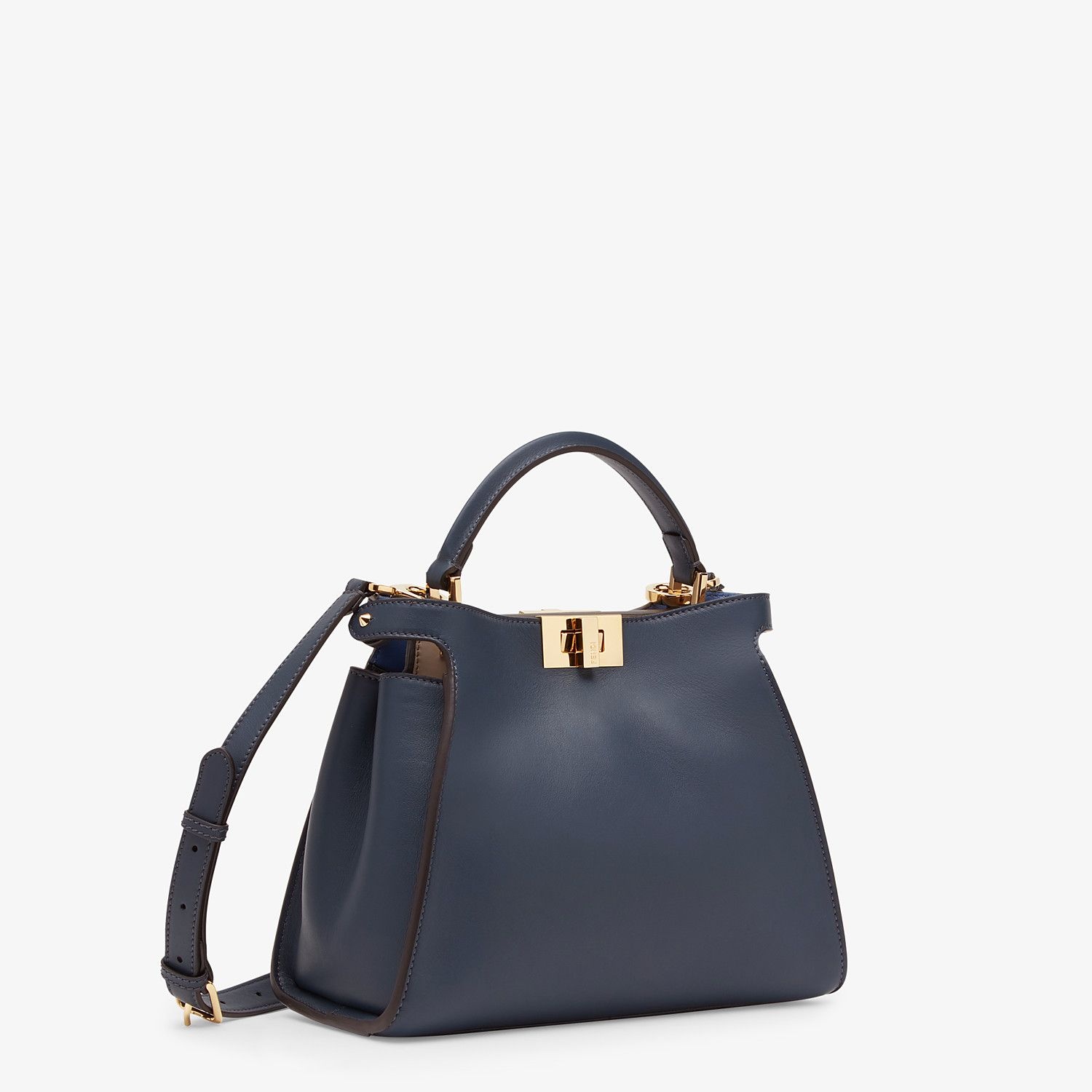 Blue leather bag - 3