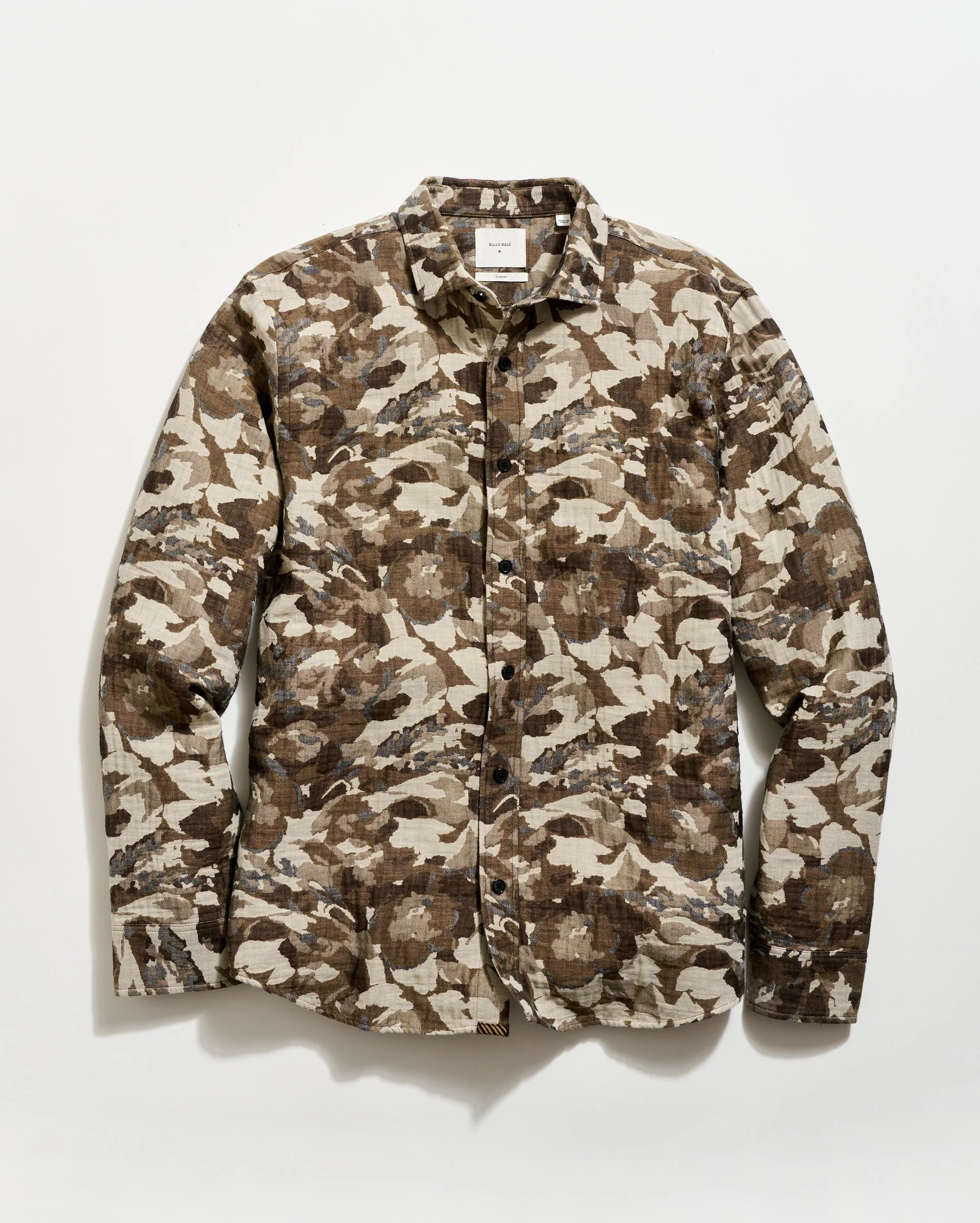 Camellia Jacquard Cedar Shirt - 1