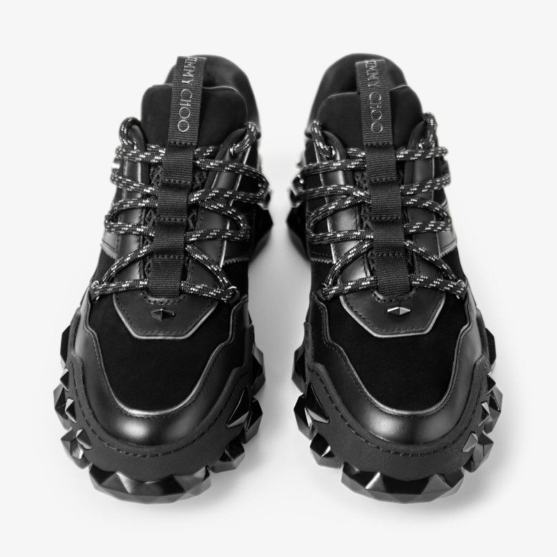 Diamond X II/F
Black Leather Trainers 5