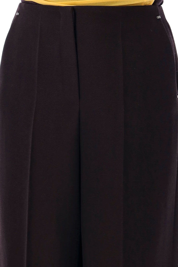 【関税込み】fendi GRAIN DE POUDRE PANTS FENDI STRAIGHT-LEG PANTS IN GRAIN DE POUDRE WOOL