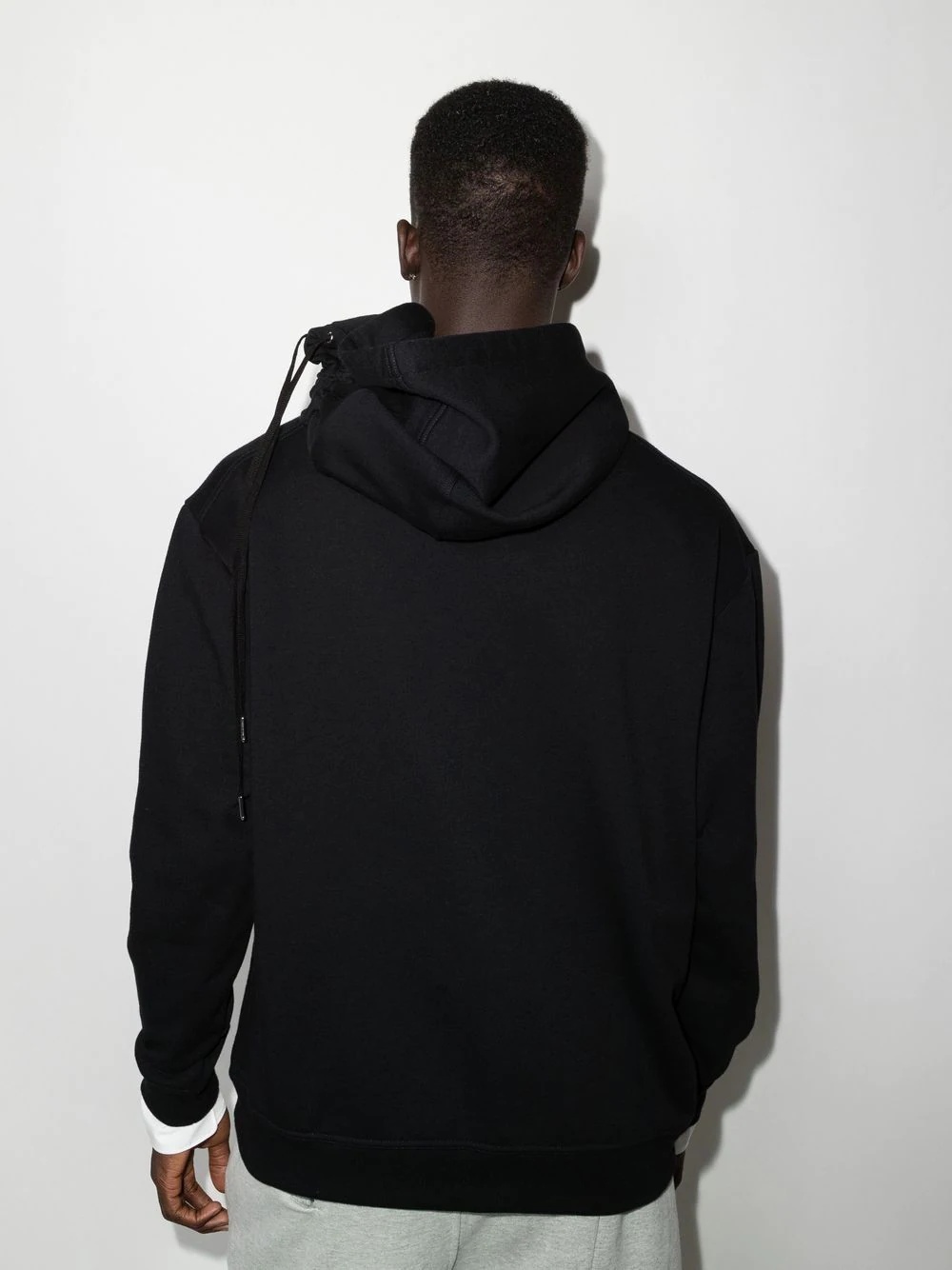 x Fila drawstring-hood cotton hoodie - 2