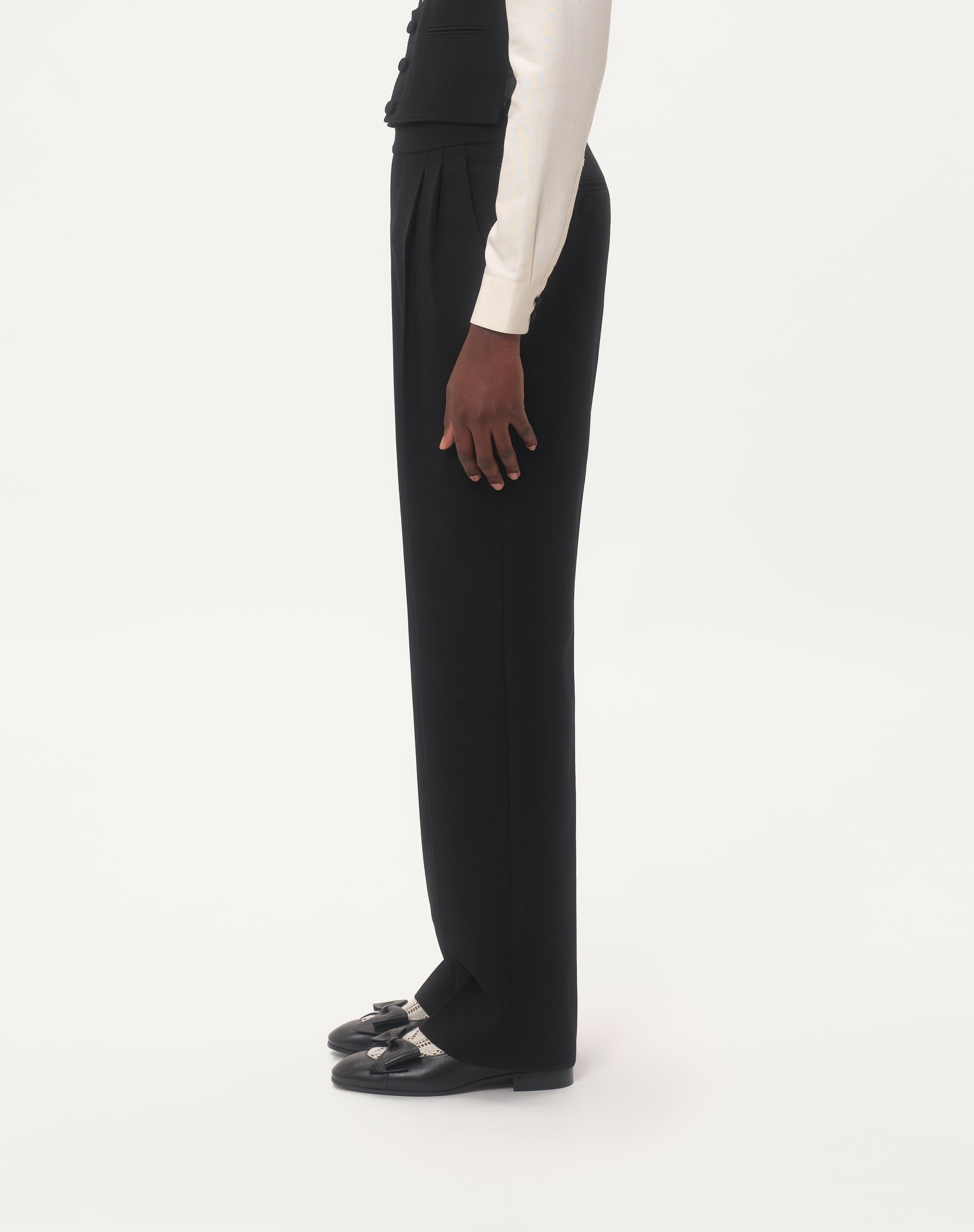 GRAIN DE POUDRE WOOL PANTS - 5