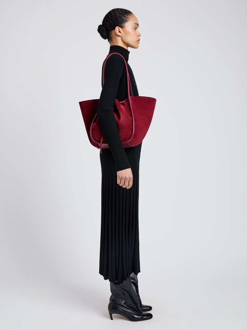 Proenza Schouler Large Ruched Tote in Soft Suede outlook