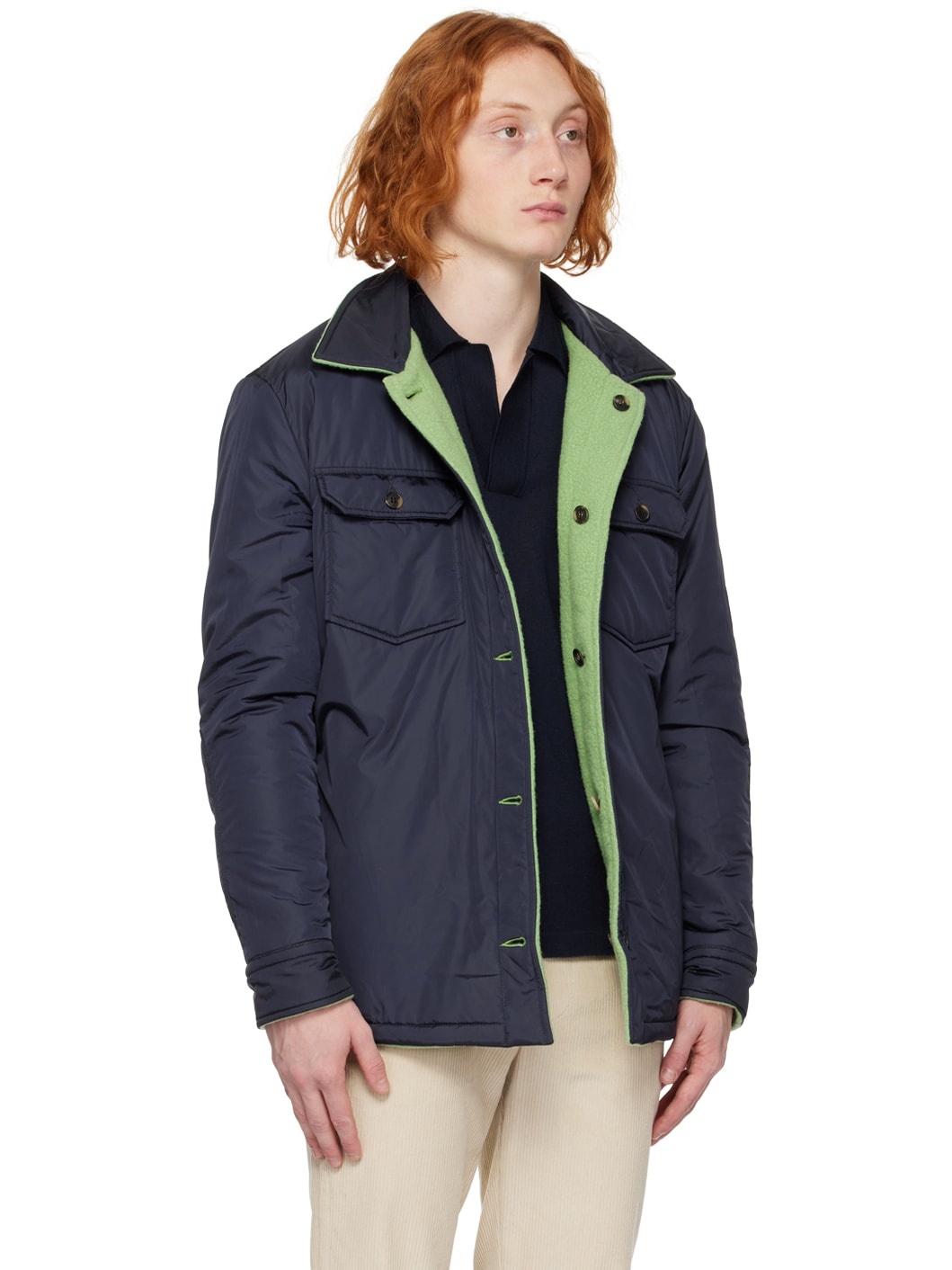 Green Argus Reversible Jacket - 4
