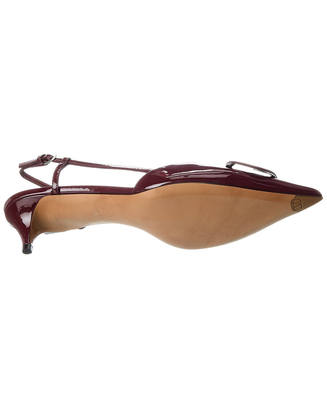 Valentino VLogo 40 Patent Slingback Pump - 4