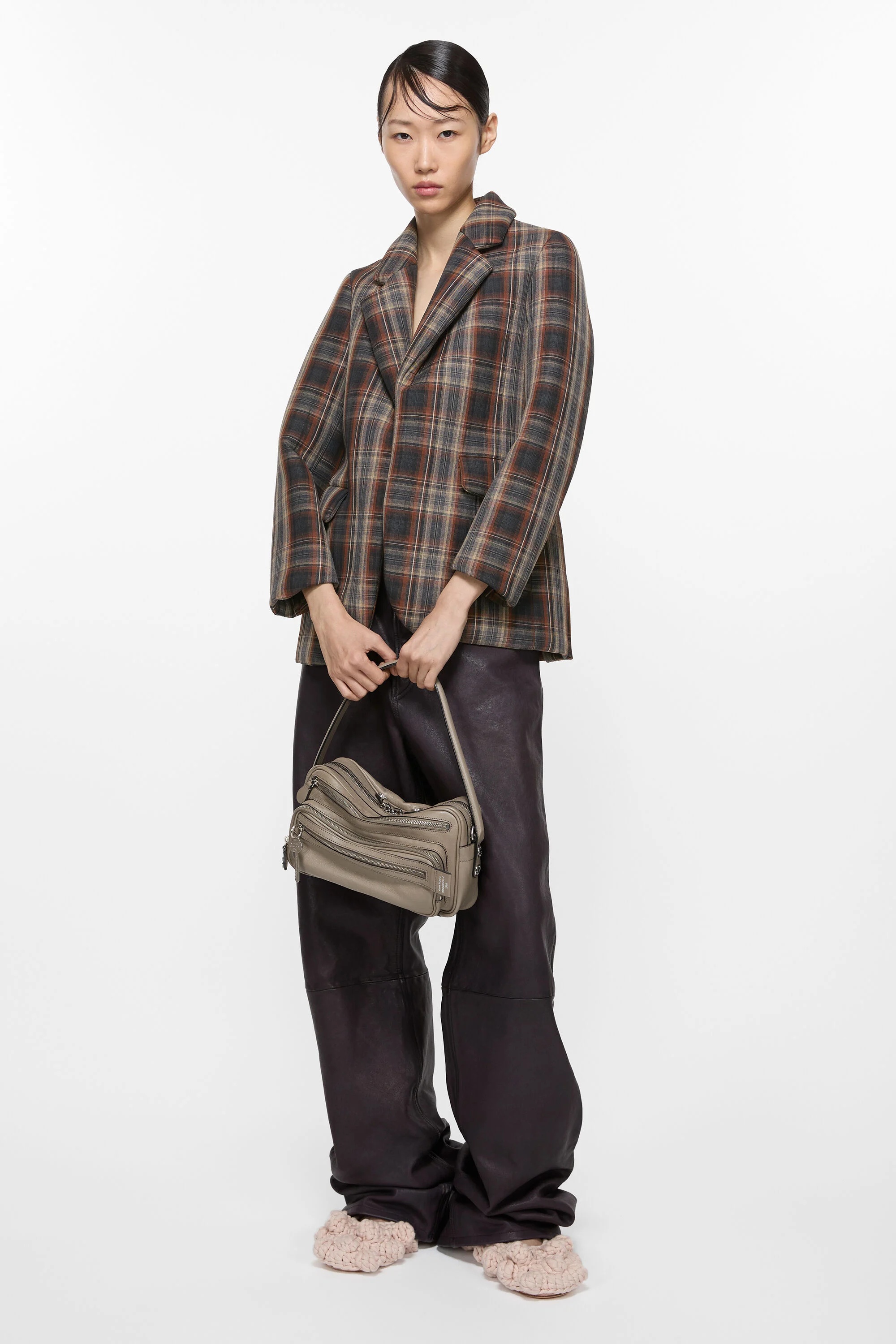 Check bonded jacket - Multi brown - 5