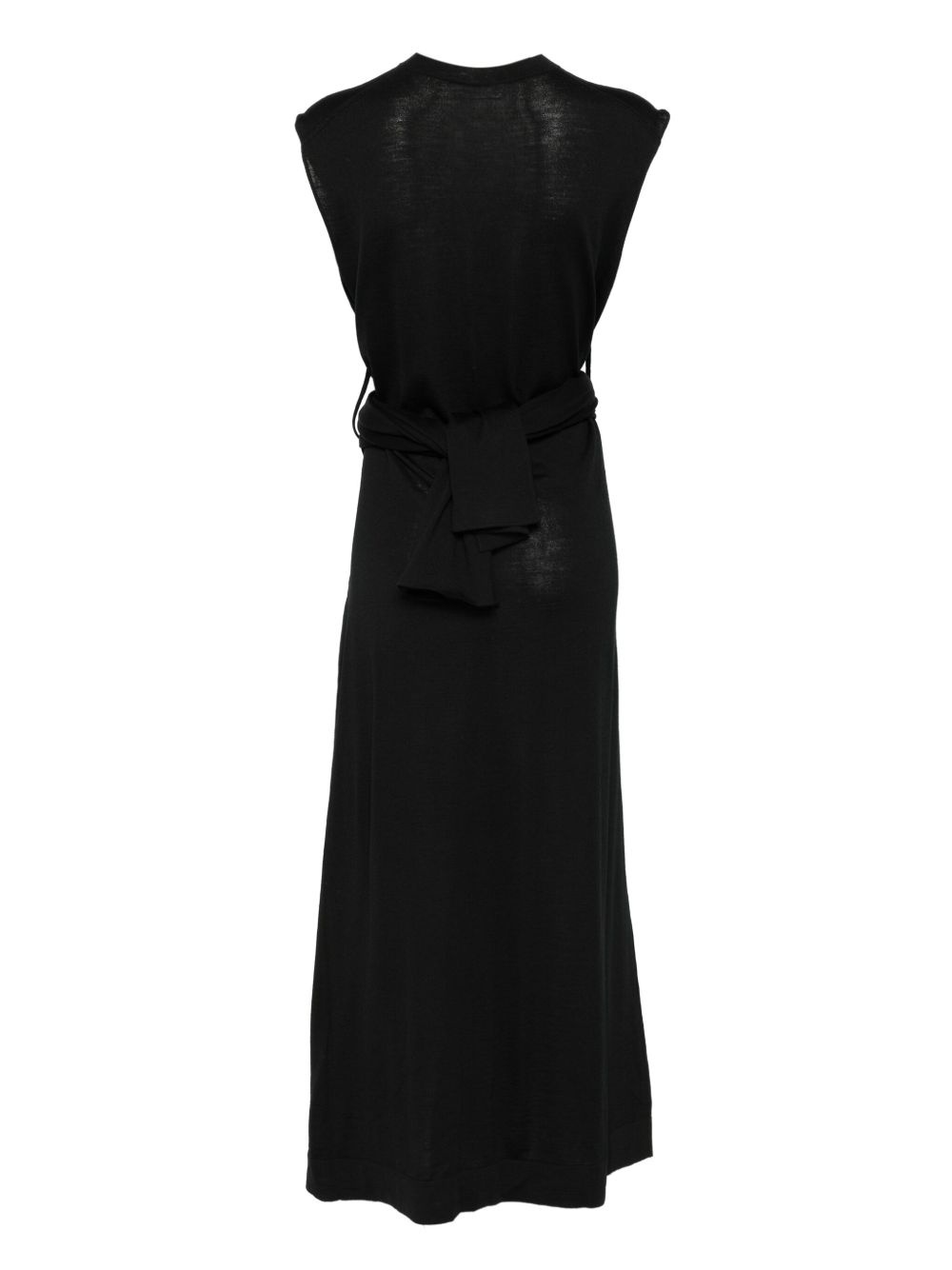 wrap-effect wool dress - 2