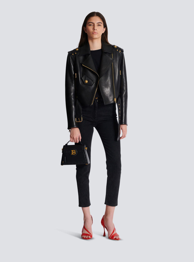 Balmain Box Leather B-Buzz Dynasty bag outlook