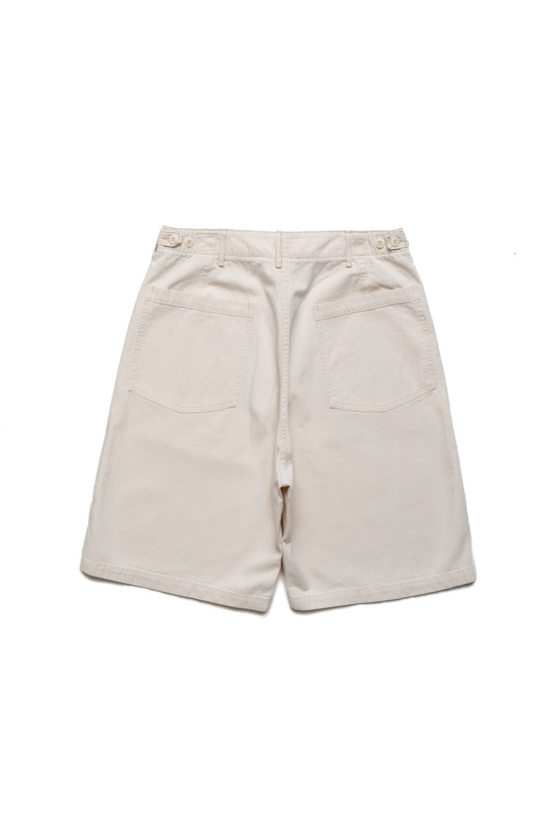 orSlow Summer Fatigue Shorts - Ecru outlook