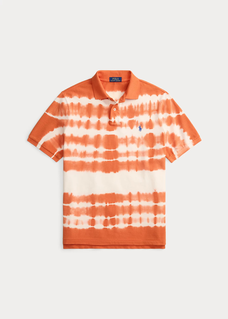 Classic Fit Tie-Dye Mesh Polo Shirt 1