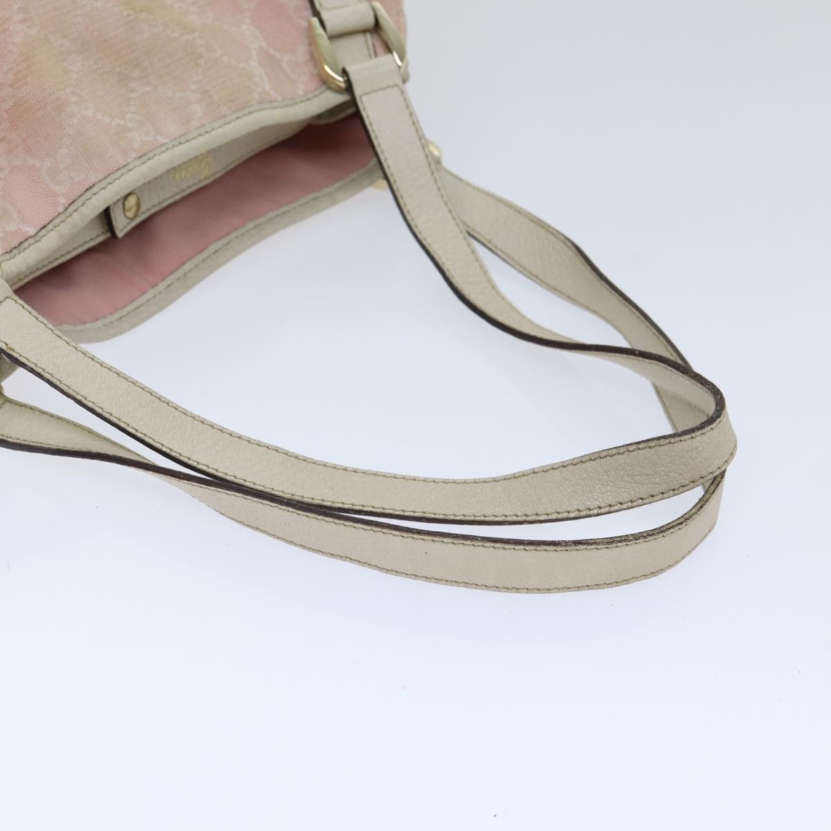 GUCCI GG Canvas Tote Bag Gold Pink - 8