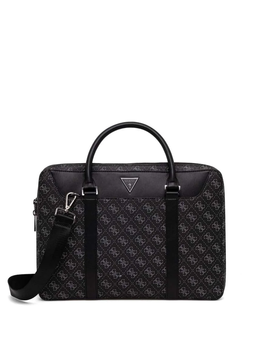 logo-plaque laptop bag - 1