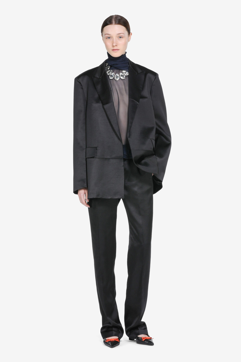 SINGLE-BREASTED SHANTUNG JACKET 1