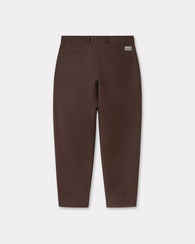 KENZO Tapered workwear pants in cotton outlook