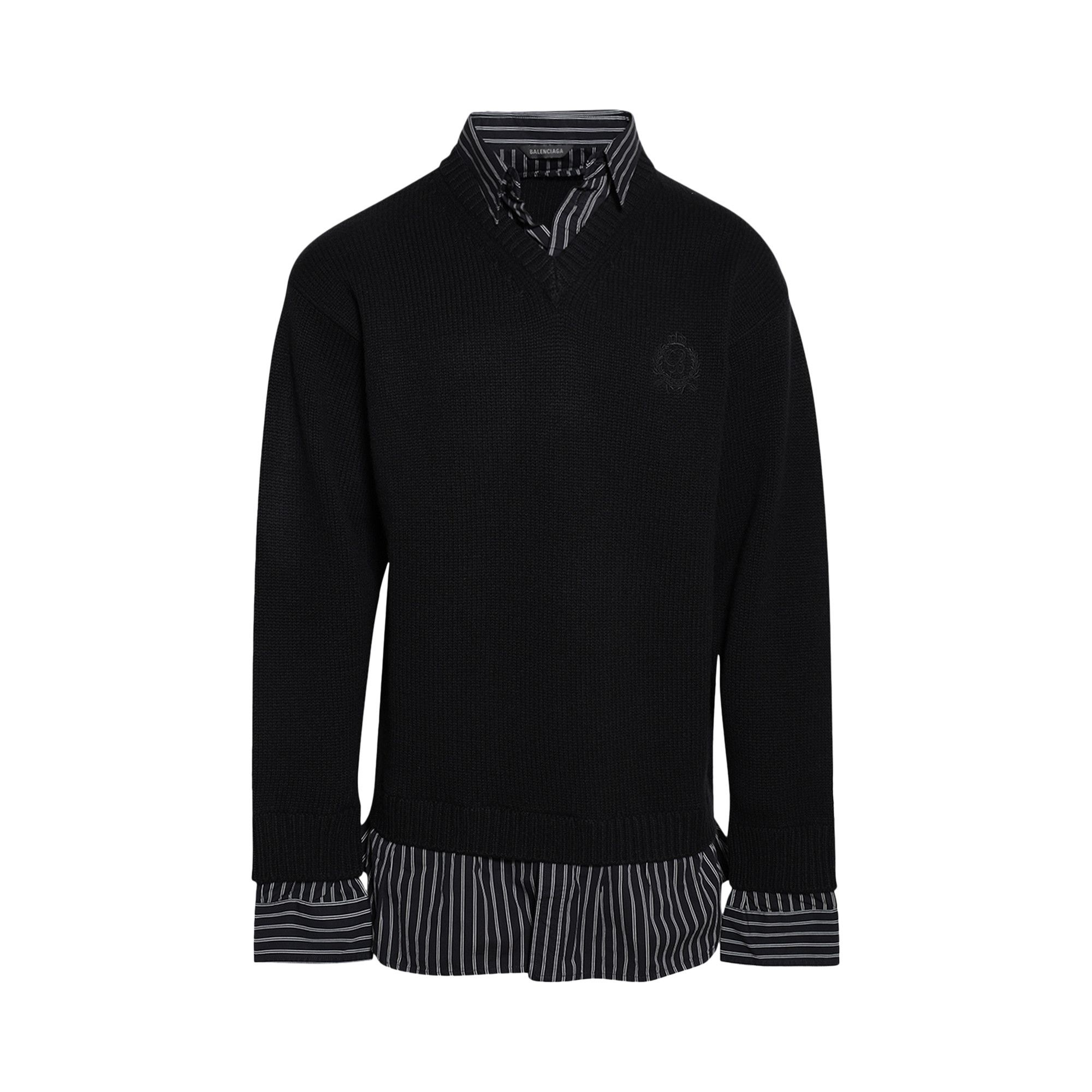Balenciaga Layered Sweater 'Black' - 1